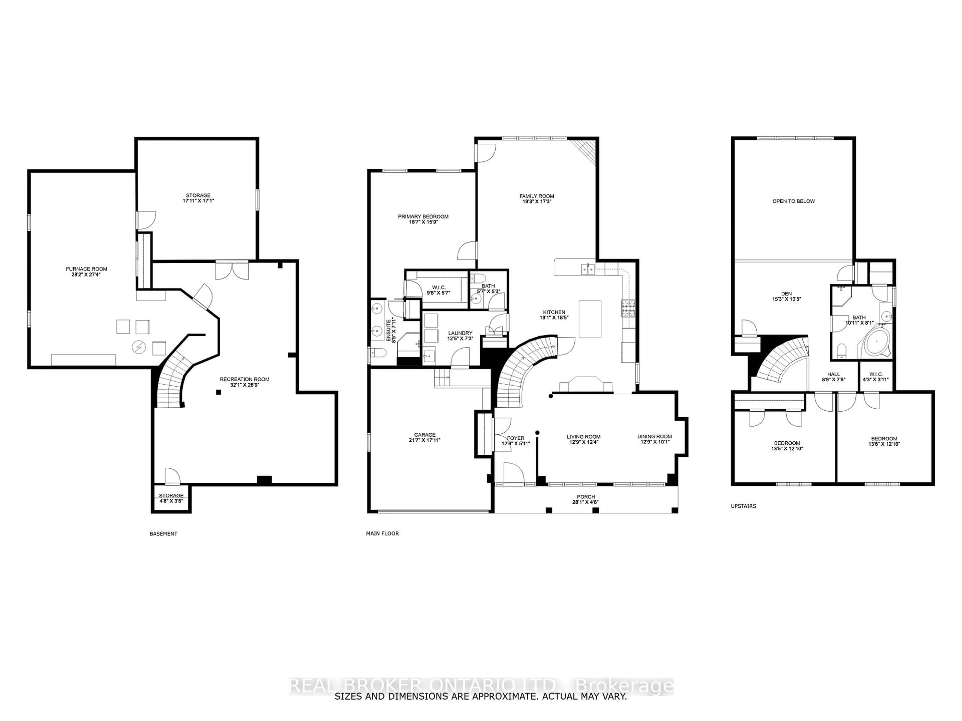 Floor plan for 182 Valridge Dr, Hamilton Ontario L9G 4Y4