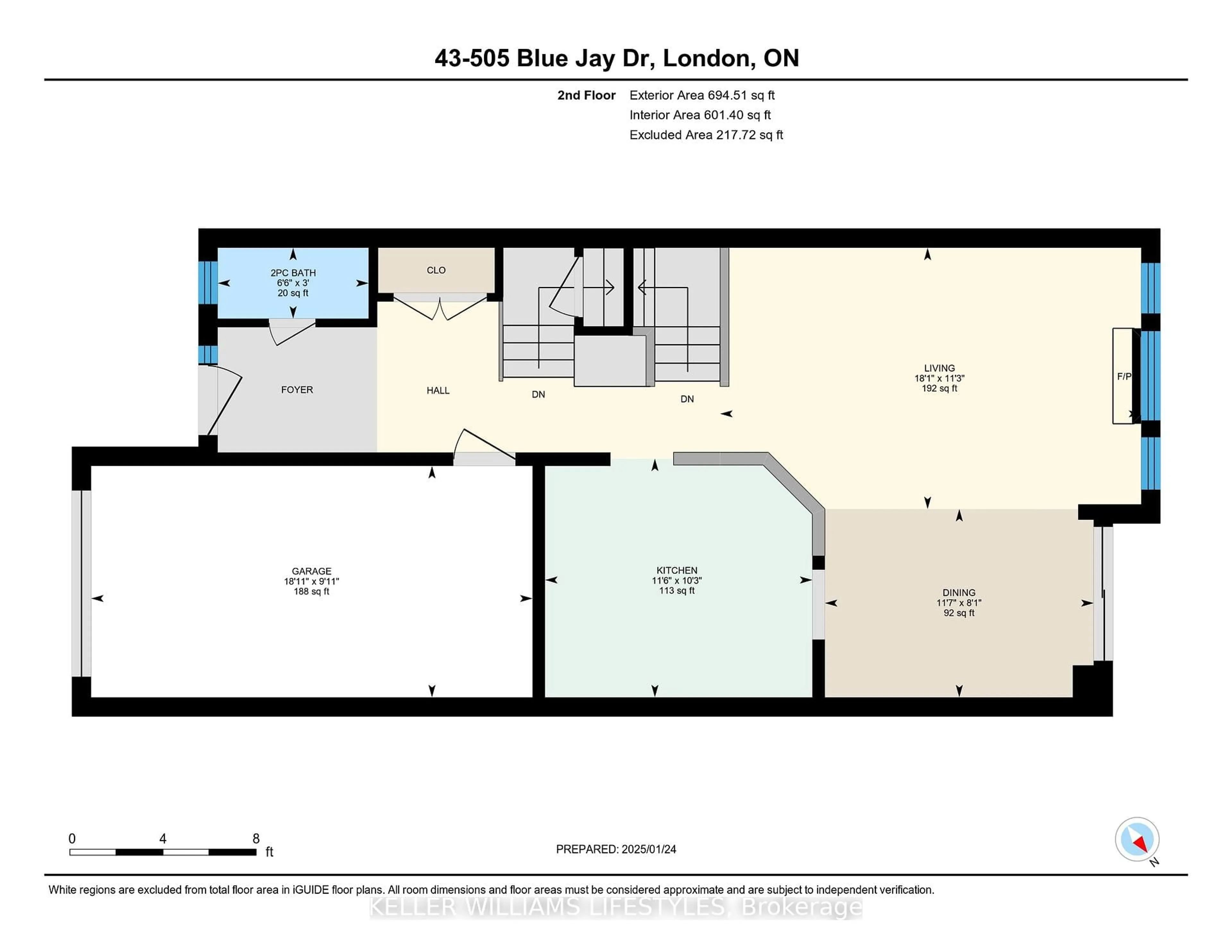 Floor plan for 505 Blue Jay Dr #43, London North Ontario N5X 4K7