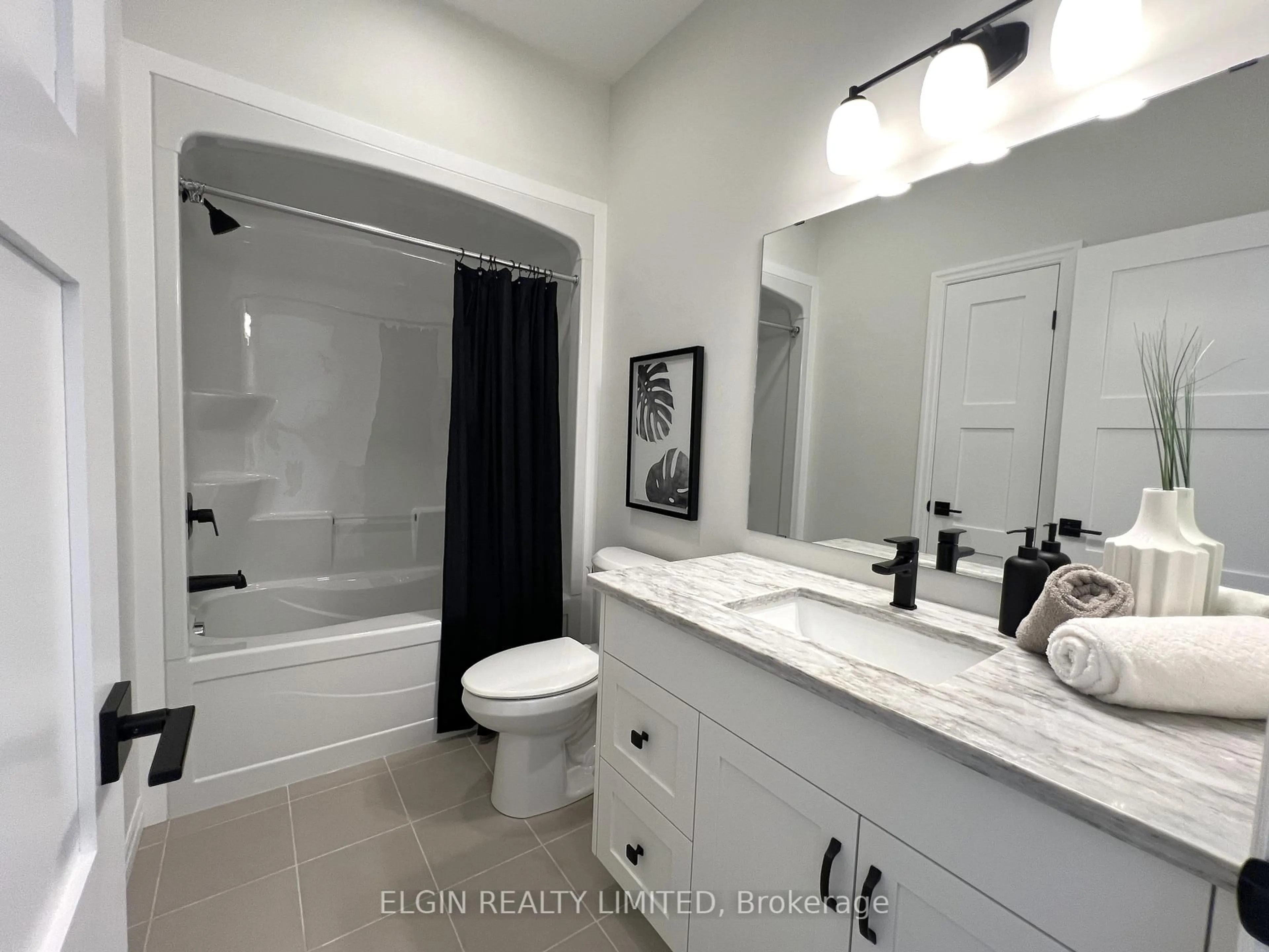Contemporary bathroom, ceramic/tile floor for 42197 McBain Line, Central Elgin Ontario N5P 0E4