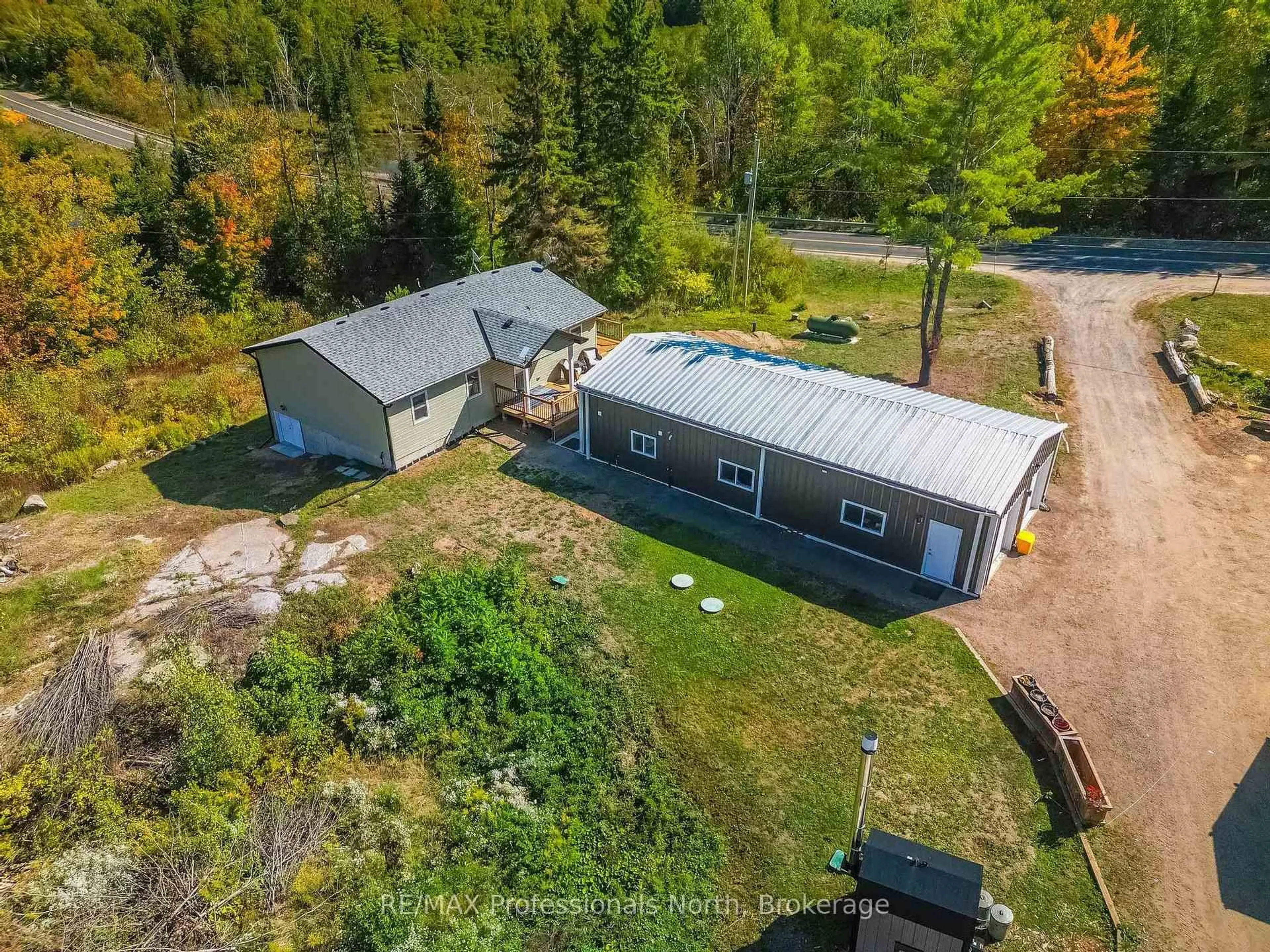 A pic from outside/outdoor area/front of a property/back of a property/a pic from drone, unknown for 1211 Gelert Rd, Minden Hills Ontario K0M 2K0
