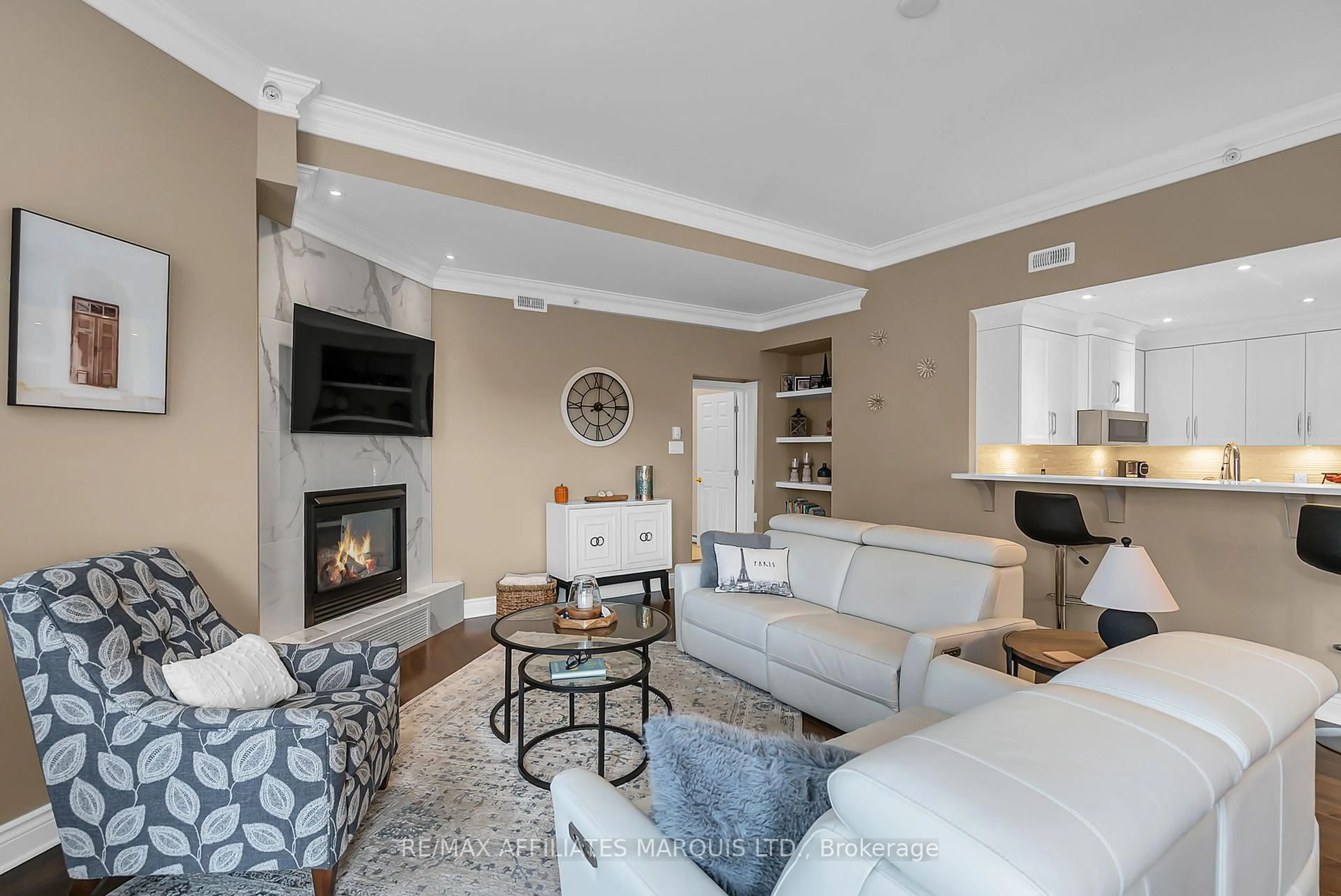 Living room with furniture, unknown for 321 Water St #403, Cornwall Ontario K6J 1A5