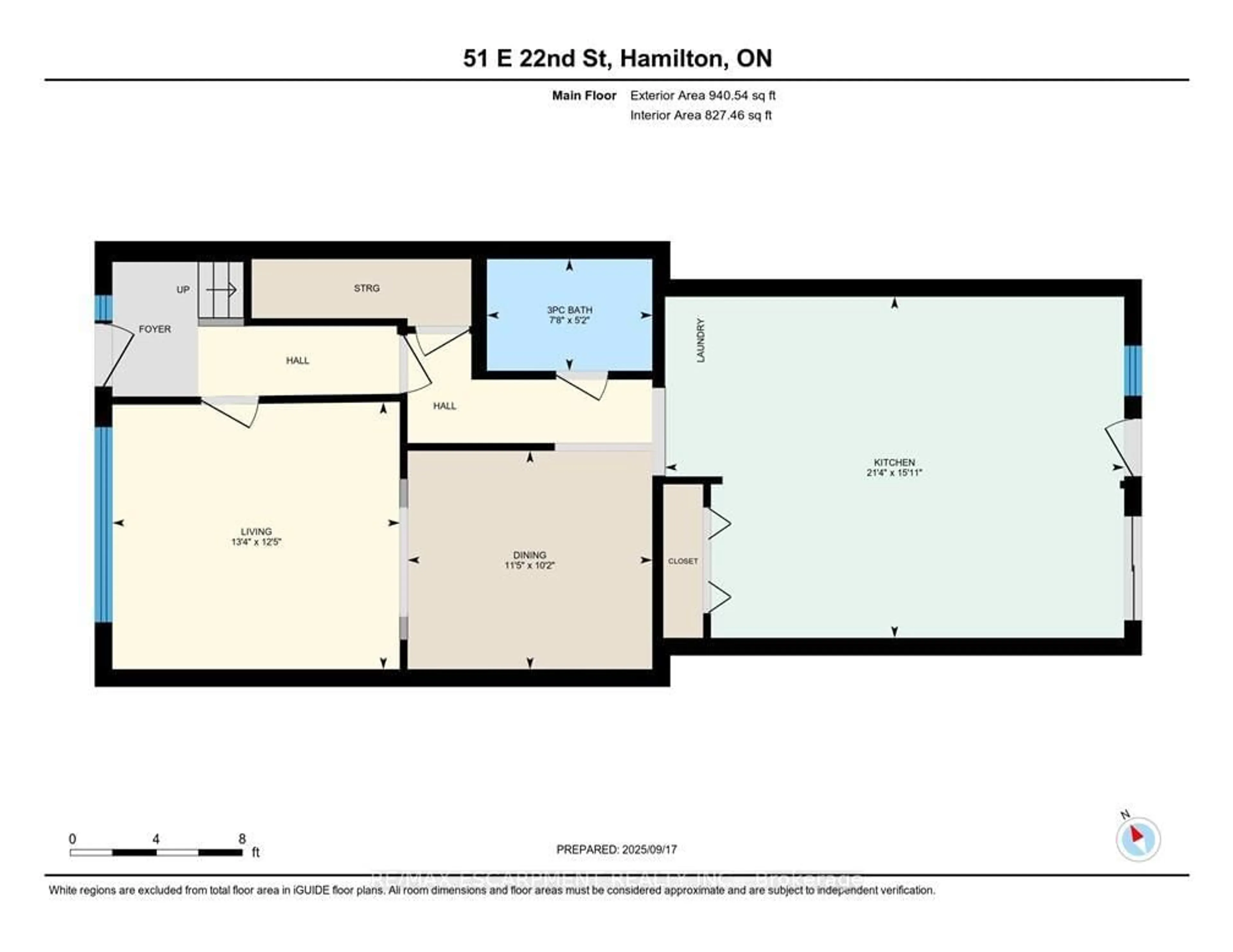 Floor plan for 51 East 22nd St, Hamilton Ontario L8V 2V4