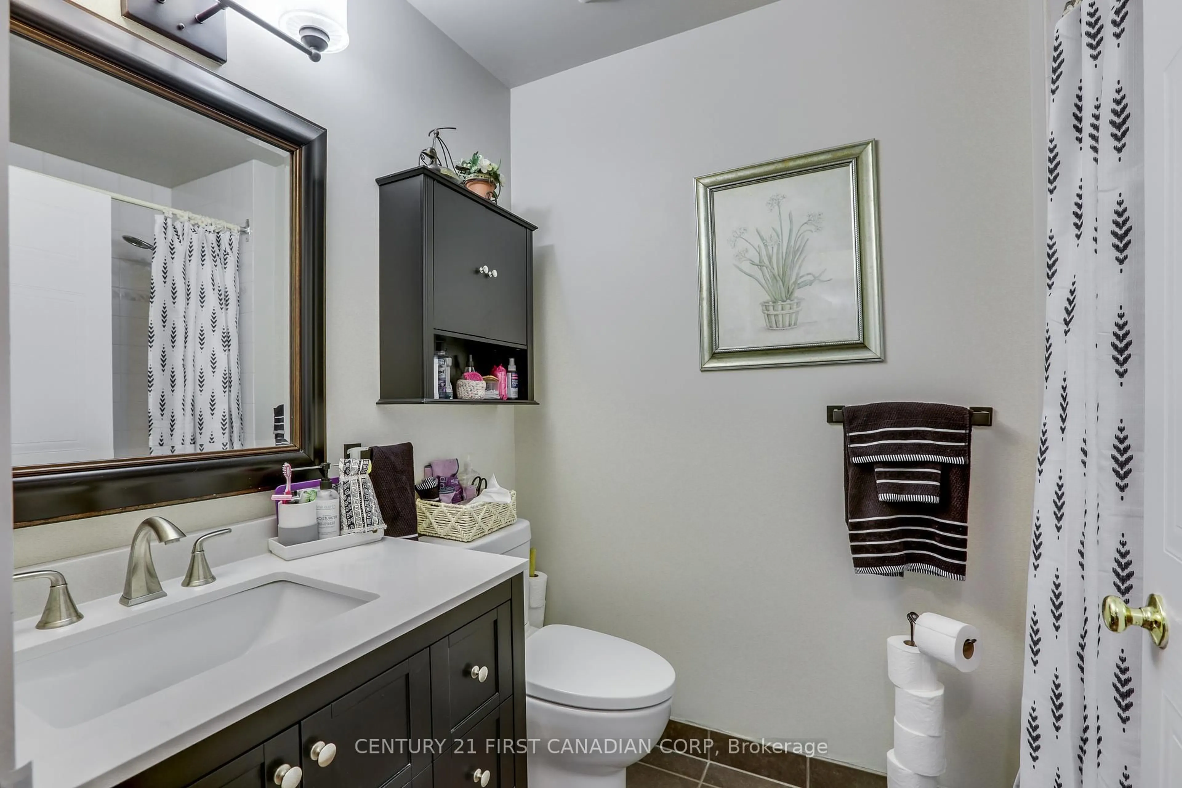 Standard bathroom, ceramic/tile floor for 76 Baseline Rd #201, London South Ontario N6J 4X6