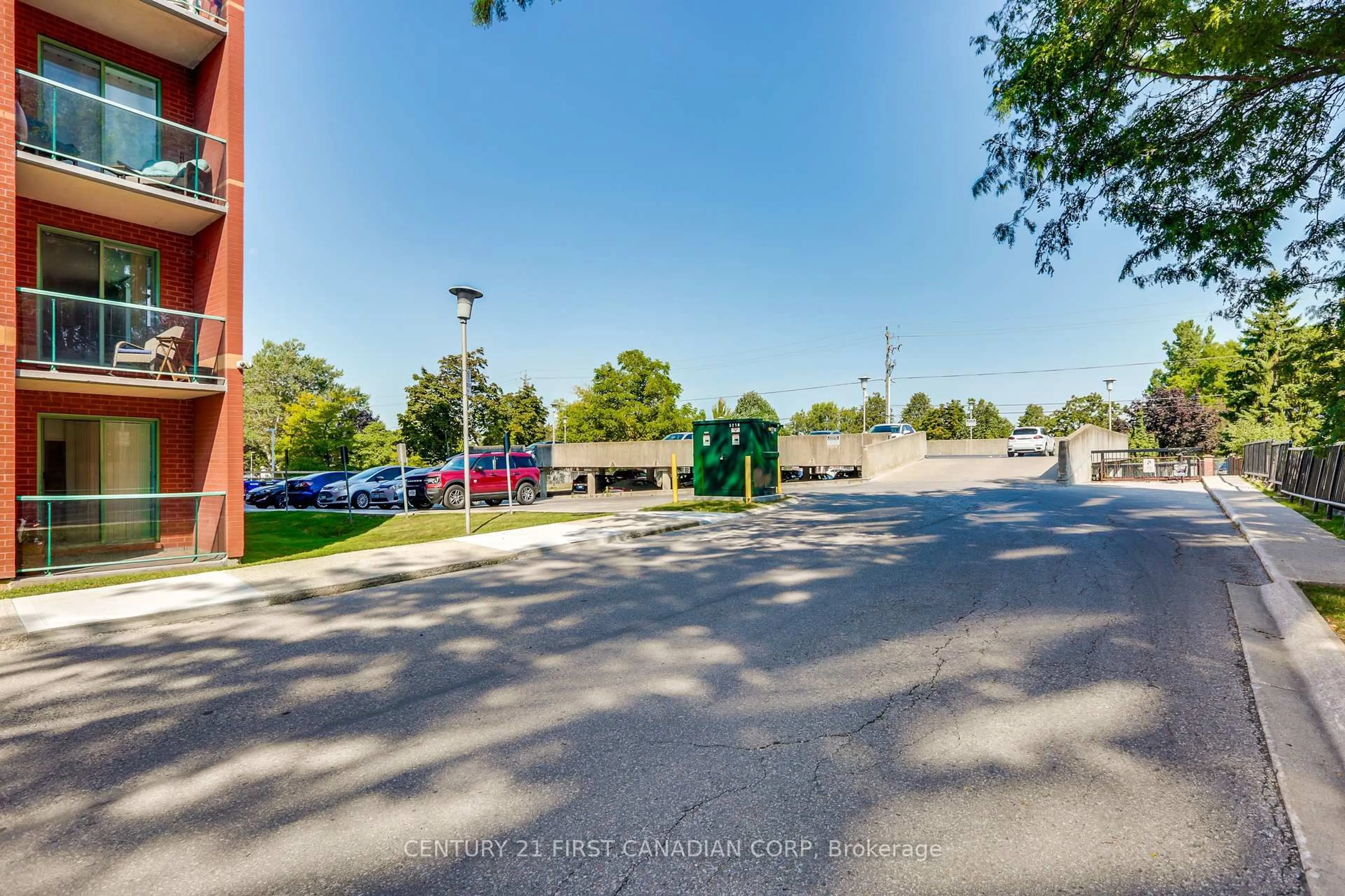 A pic from outside/outdoor area/front of a property/back of a property/a pic from drone, street for 76 Base Line Rd #201, London South Ontario N6J 4X6
