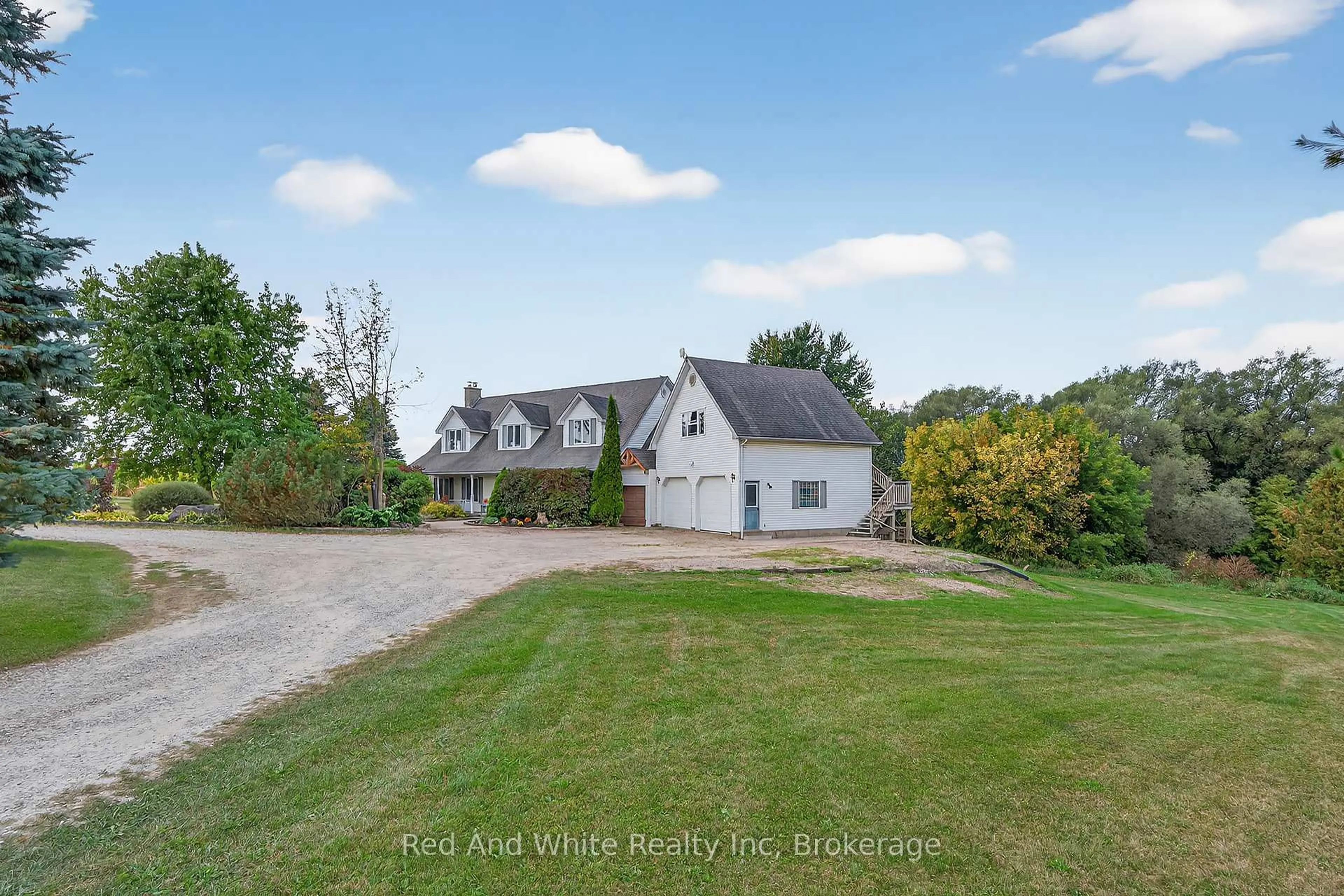 A pic from outside/outdoor area/front of a property/back of a property/a pic from drone, water/lake/river/ocean view for 7146 Noah Road, R.R. # 1 Rd, Centre Wellington Ontario N0B 1A0