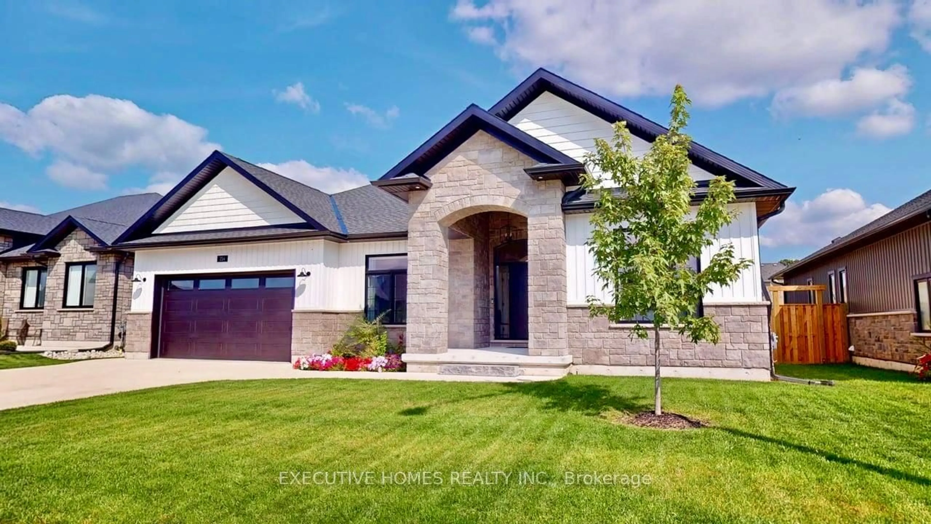 Home with brick exterior material, street for 214 Irishwood Lane, Brockton Ontario N0G 2V0