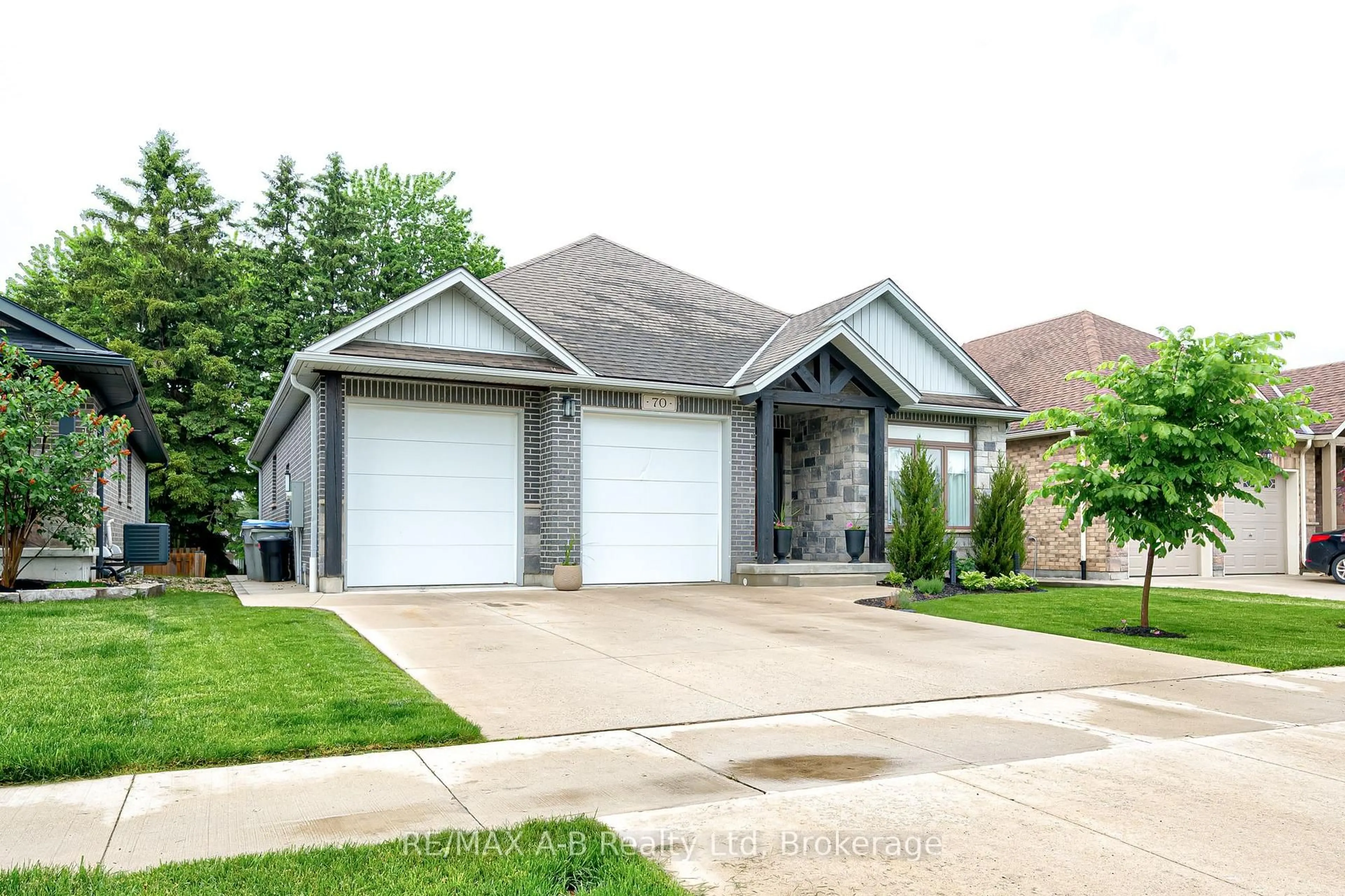 Home with brick exterior material, street for 70 Gerber Dr, Perth East Ontario N0K 1M0