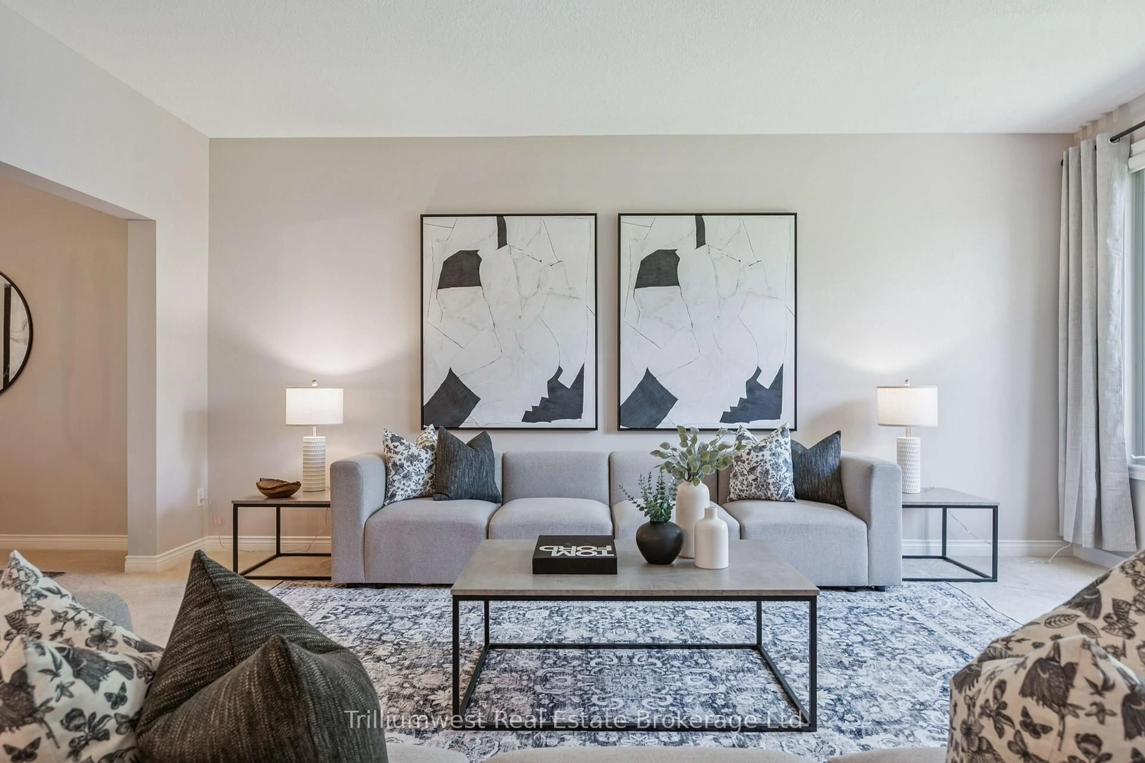 Living room with furniture, unknown for 254 Summerfield Dr #29, Guelph Ontario N1L 1R4