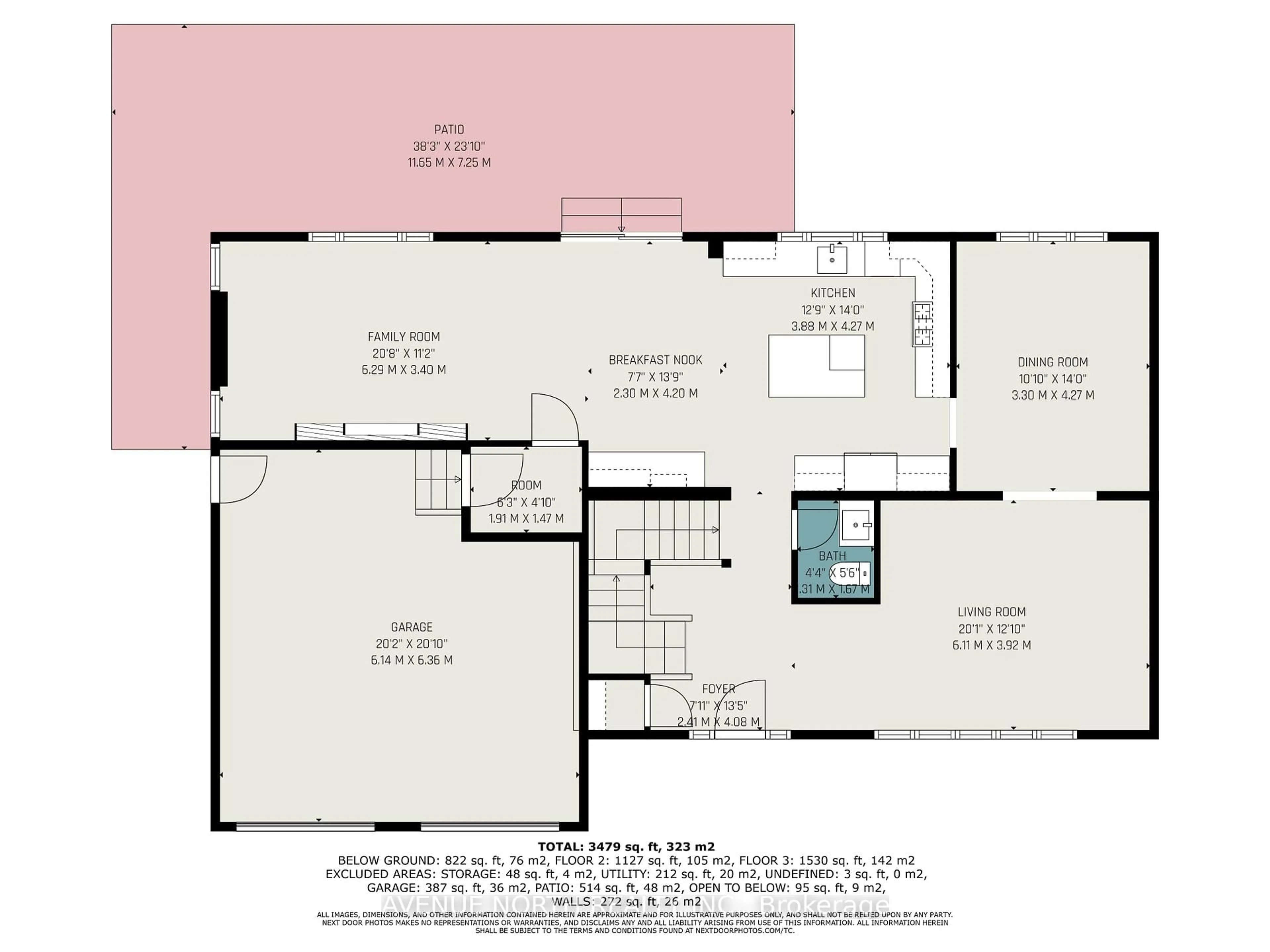 Floor plan for 19 Newland Dr, Ottawa Ontario K2J 3Z8