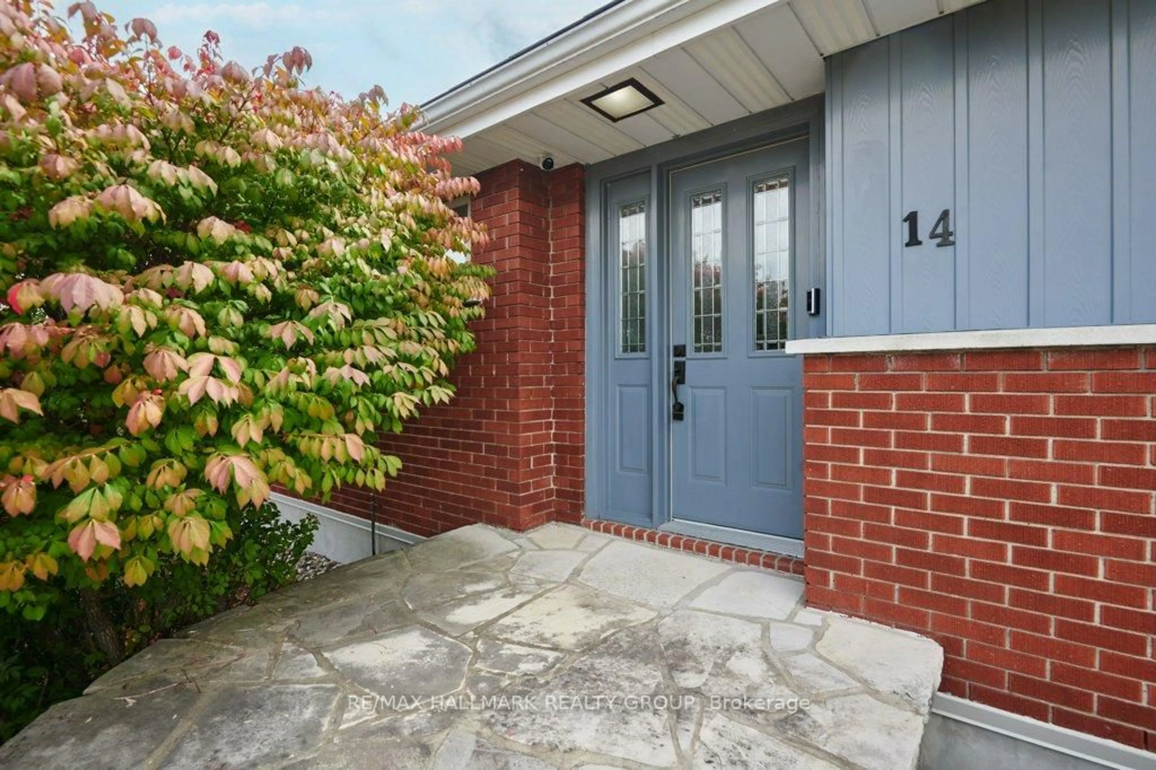 Home with brick exterior material, street for 14 Roundhay Dr, Ottawa Ontario K2G 1B5