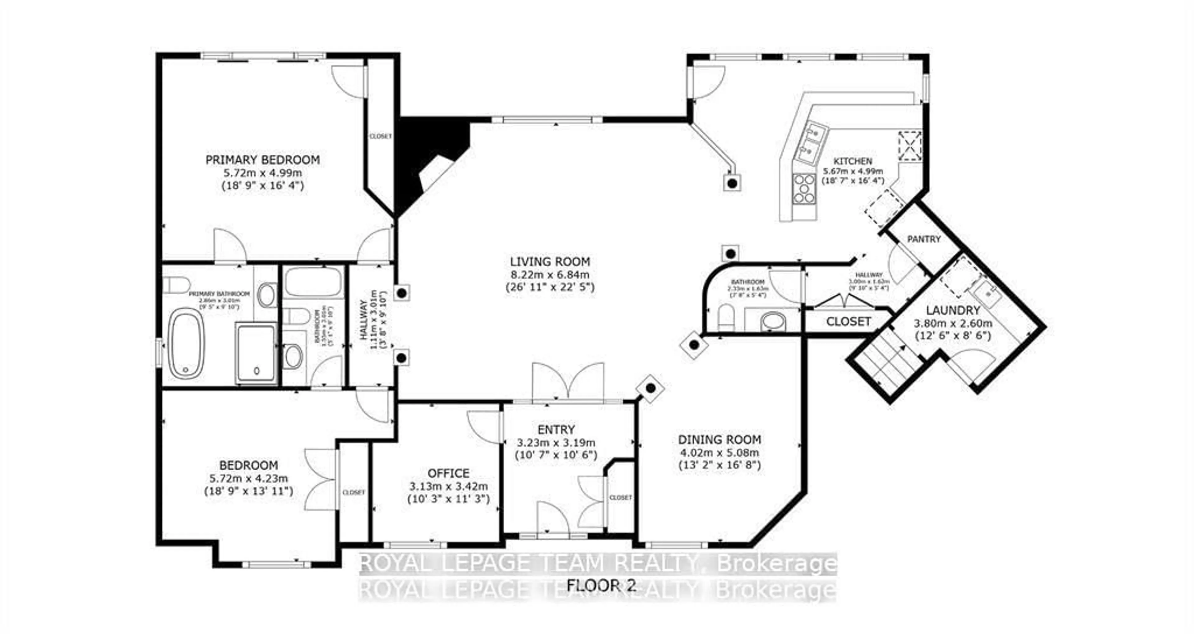 Floor plan for 5591 Manotick Main St, Ottawa Ontario K4M 1A4