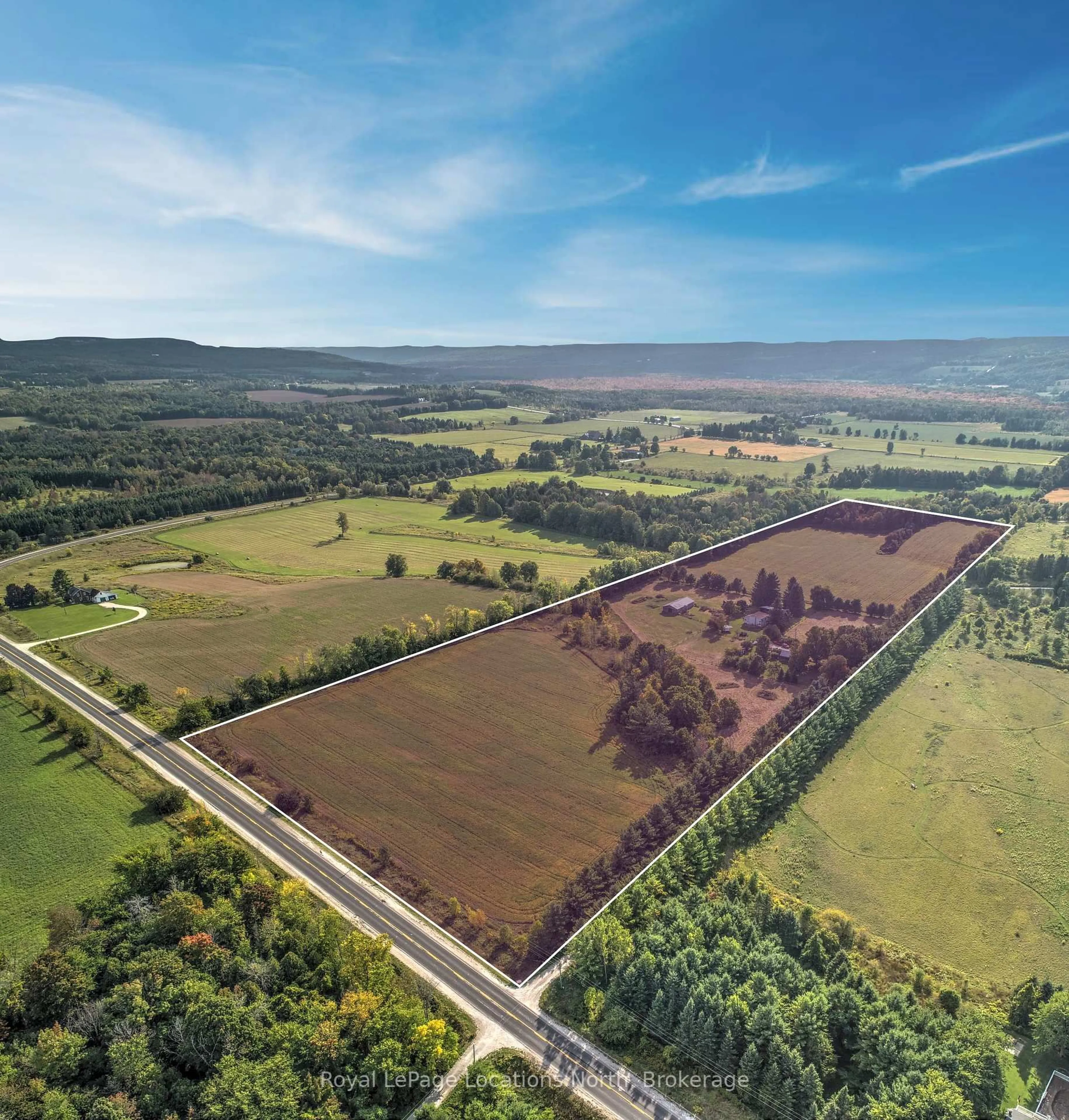 A pic from outside/outdoor area/front of a property/back of a property/a pic from drone, unknown for 236448 Grey Road 13, Grey Highlands Ontario N0H 1J0