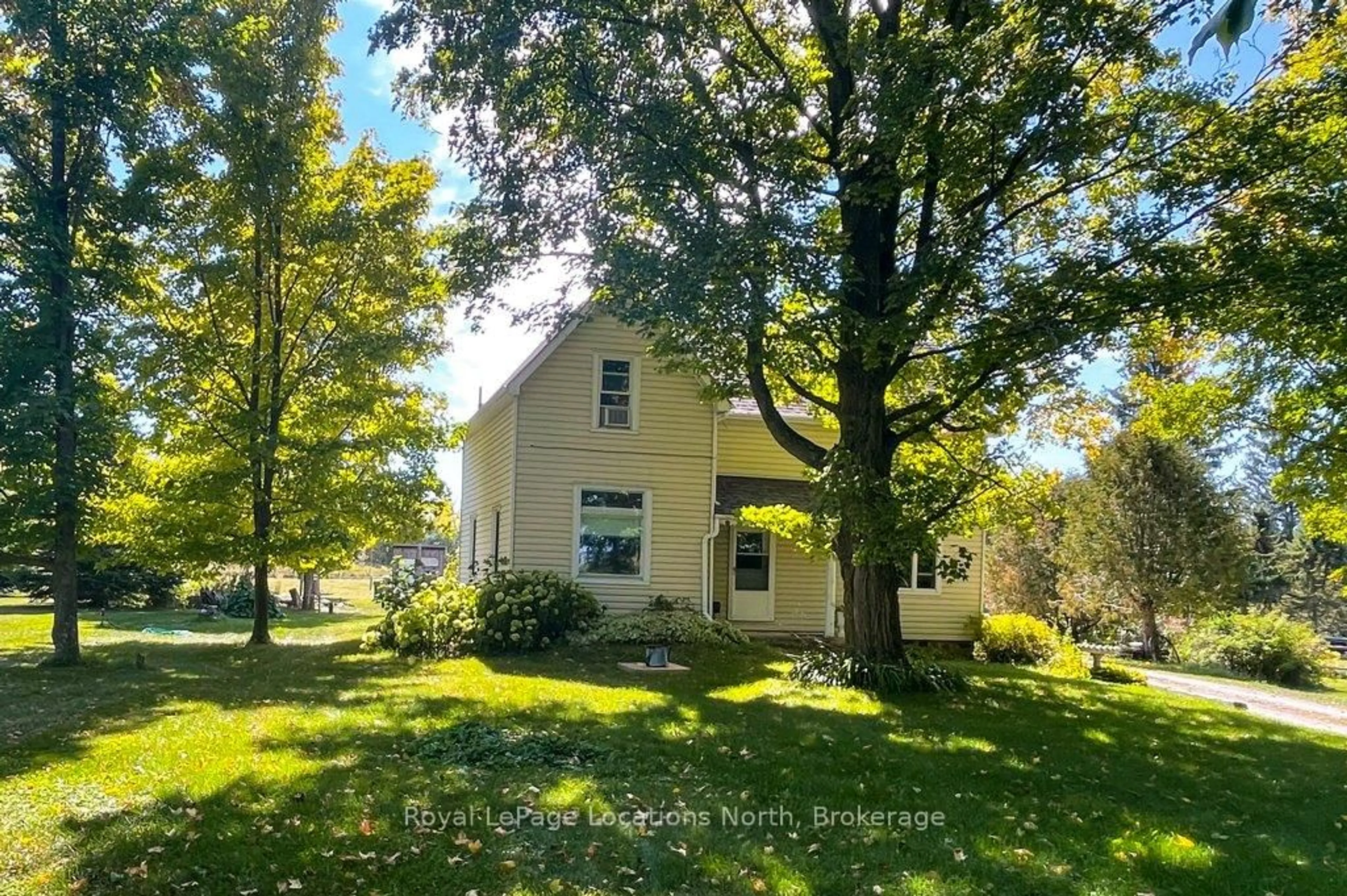 A pic from outside/outdoor area/front of a property/back of a property/a pic from drone, street for 236448 Grey Road 13, Grey Highlands Ontario N0H 1J0