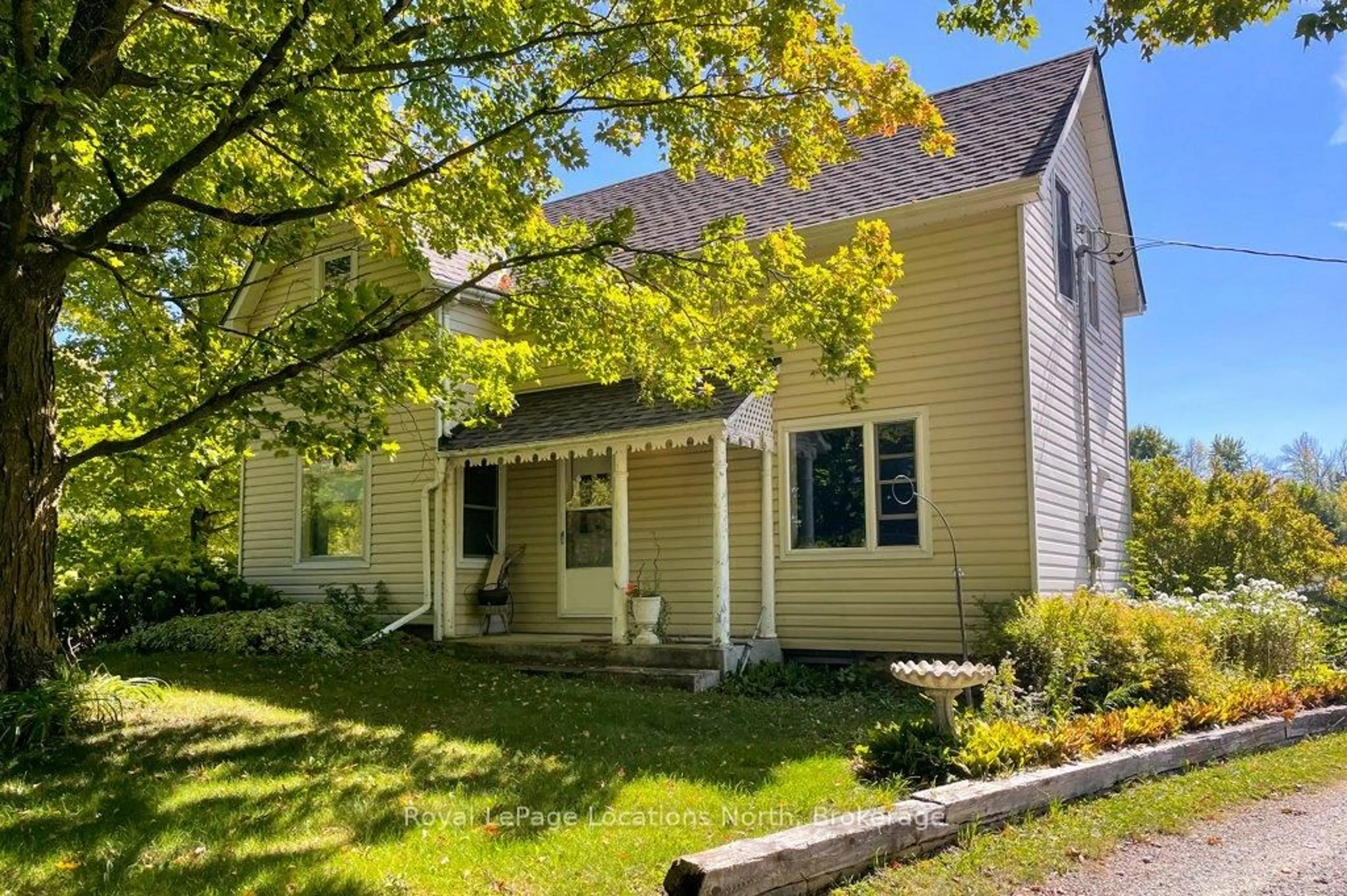 A pic from outside/outdoor area/front of a property/back of a property/a pic from drone, street for 236448 Grey Road 13, Grey Highlands Ontario N0H 1J0