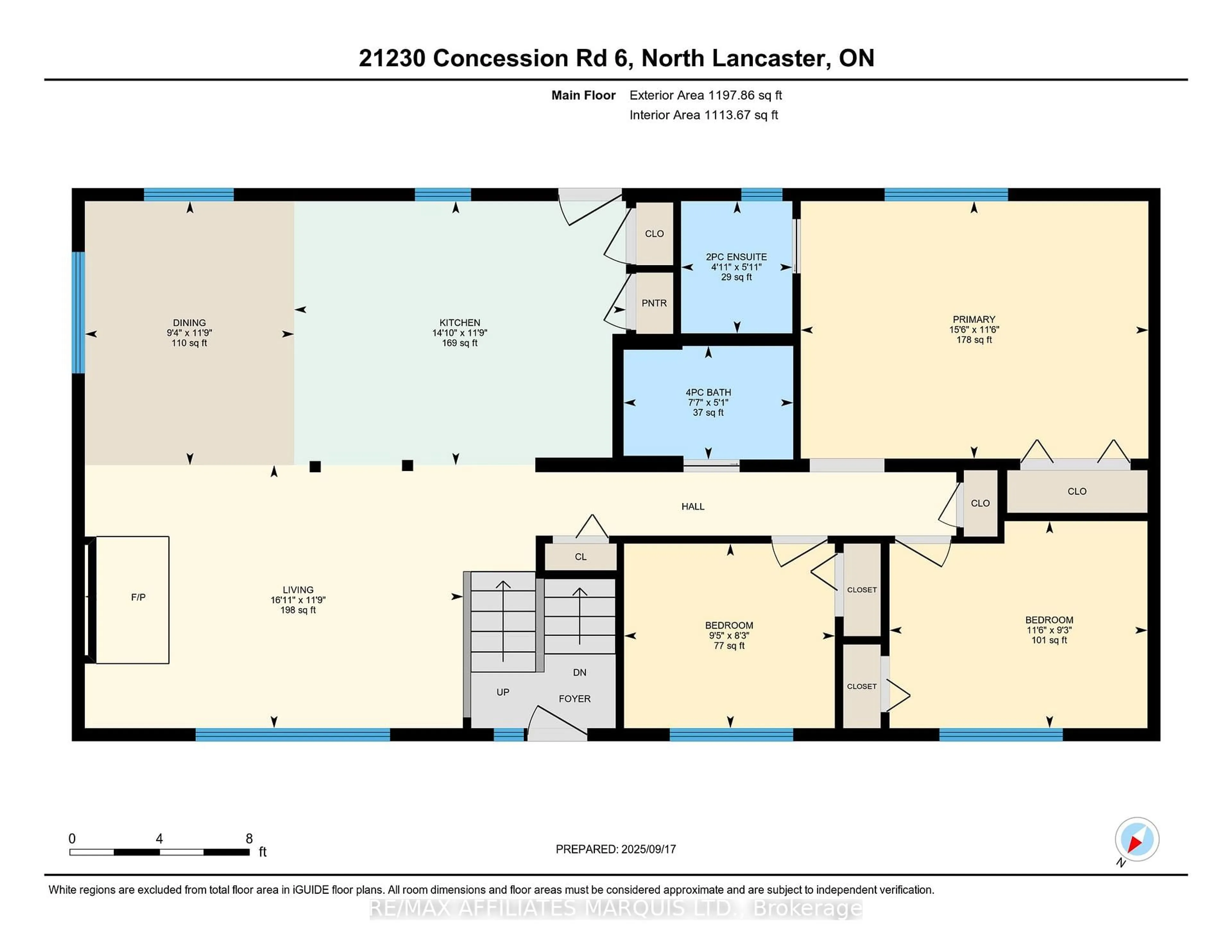 Floor plan for 21230 Conc 6 Rd, South Glengarry Ontario K0C 1Z0
