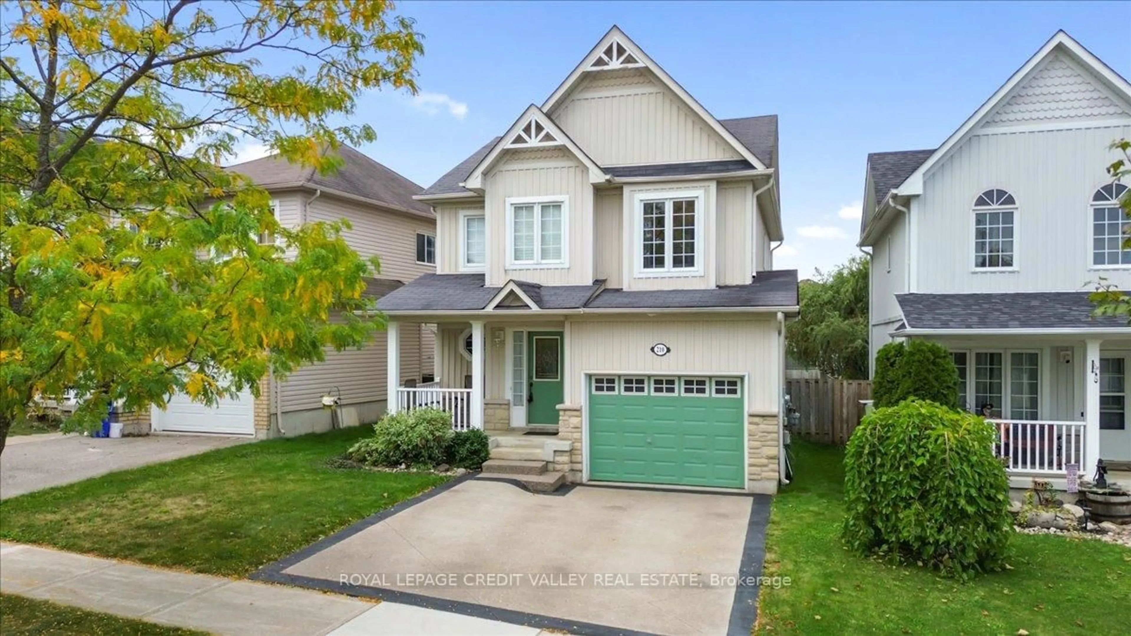 Home with vinyl exterior material, street for 210 Marilyn St, Shelburne Ontario L9V 3C7