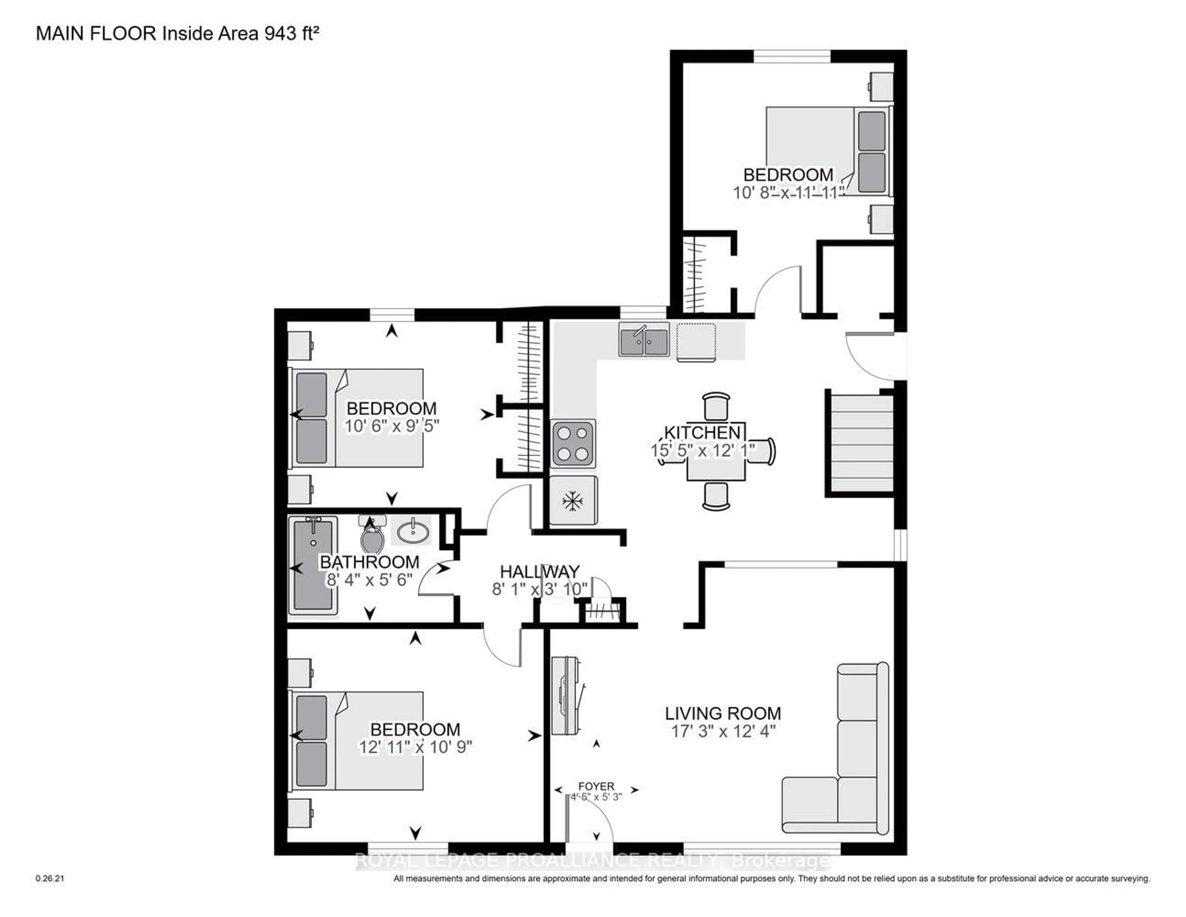 Floor plan for 27 Broadway Ave, Brockville Ontario K6V 1T9