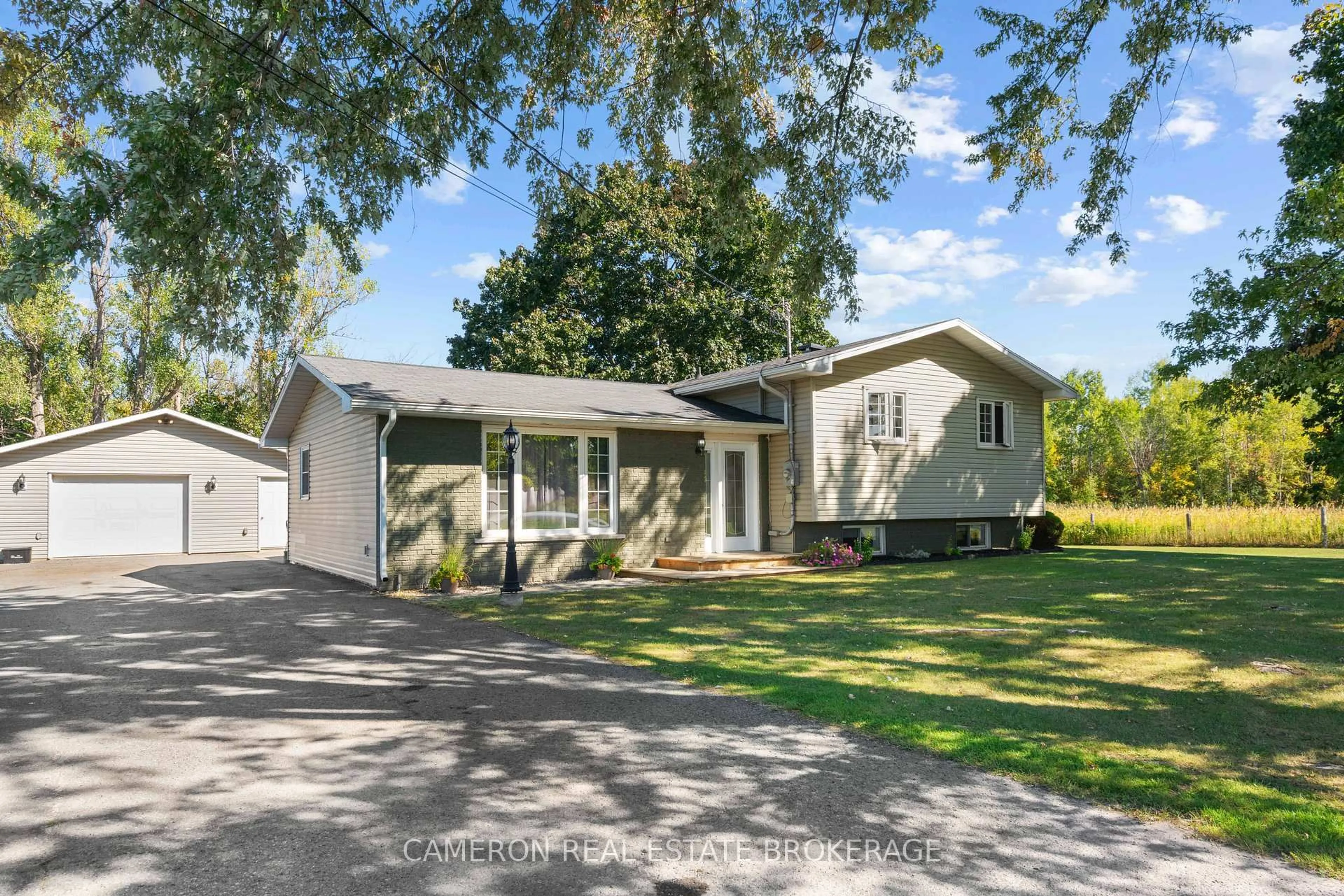A pic from outside/outdoor area/front of a property/back of a property/a pic from drone, street for 5261 Highway 138 Highway, South Stormont Ontario K0C 2A0