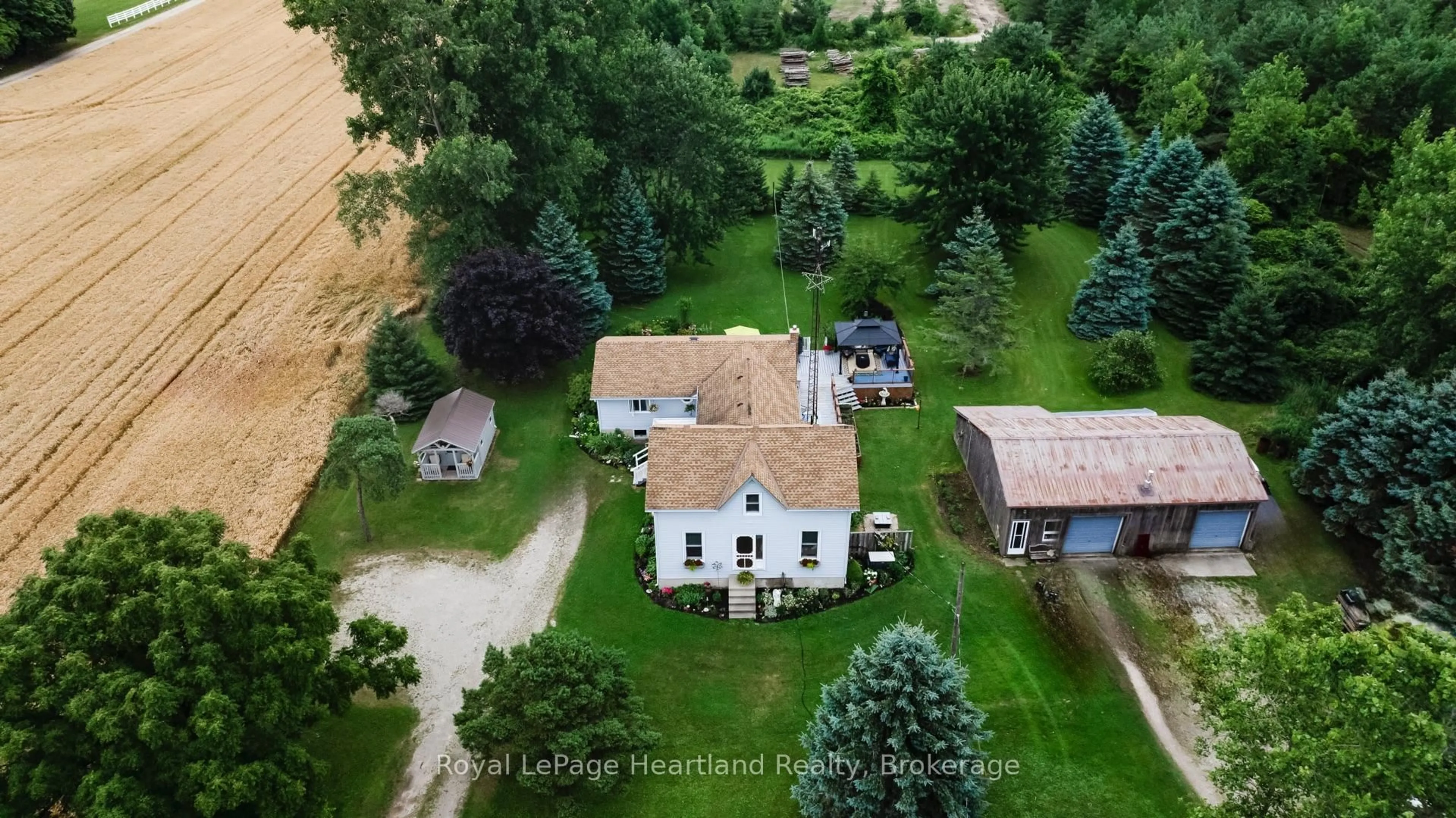A pic from outside/outdoor area/front of a property/back of a property/a pic from drone, street for 79460 Bluewater Highway, Central Huron Ontario N7A 3X8