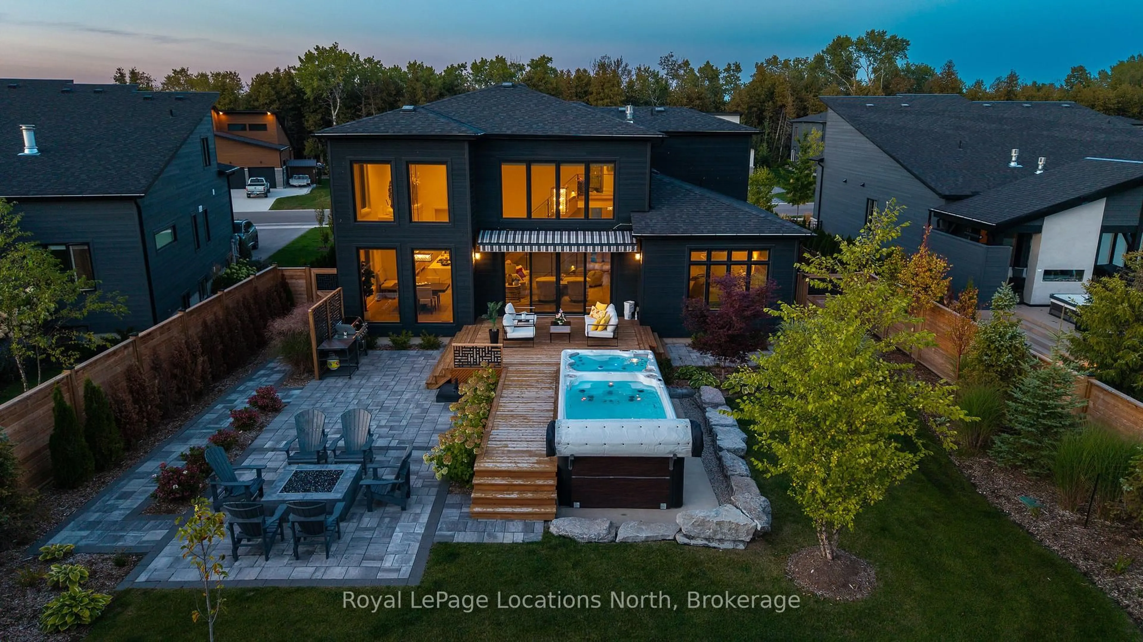 A pic from outside/outdoor area/front of a property/back of a property/a pic from drone, water/lake/river/ocean view for 120 Tekiah Rd, Blue Mountains Ontario N0H 1J0