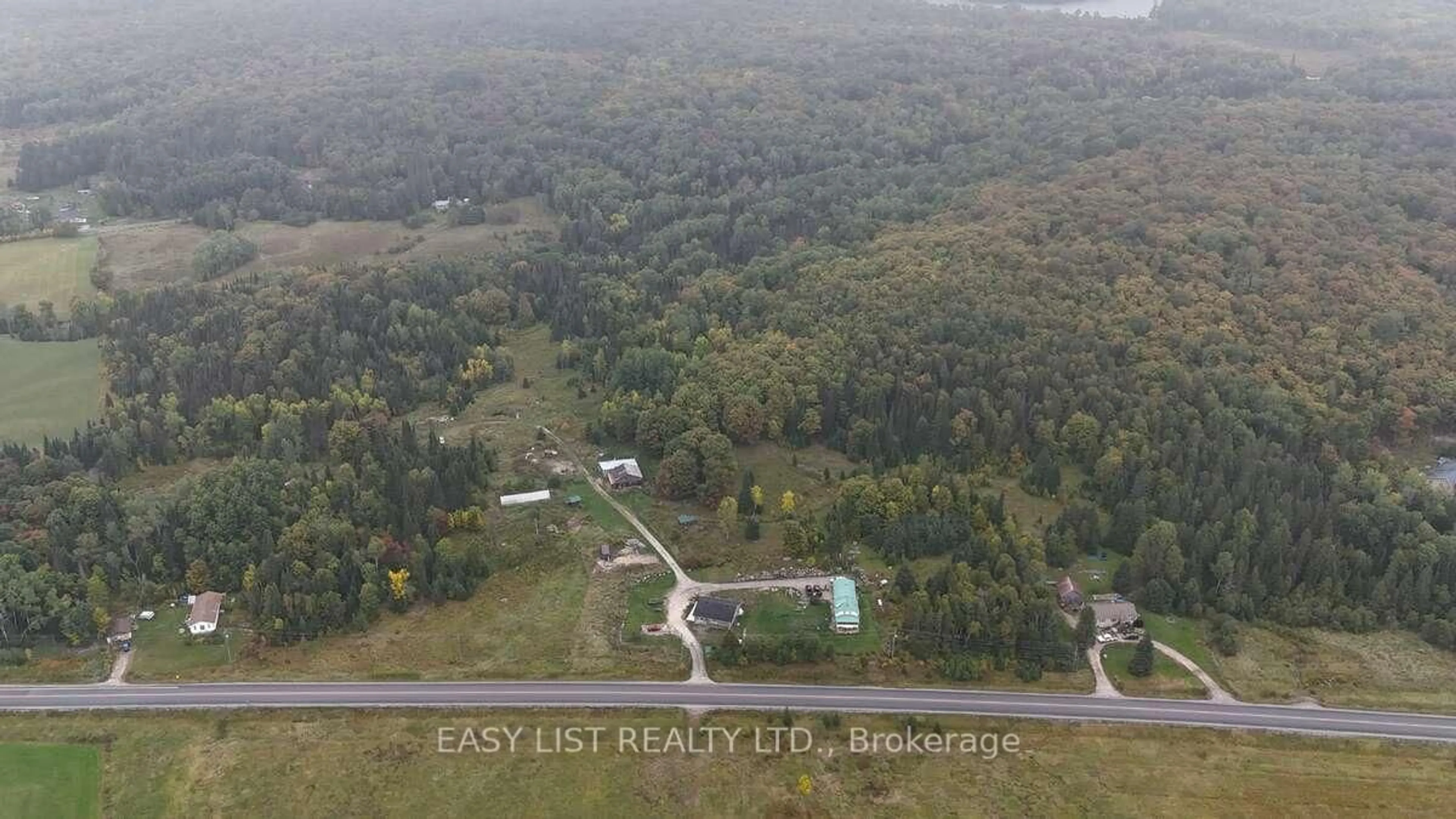 A pic from outside/outdoor area/front of a property/back of a property/a pic from drone, water/lake/river/ocean view for 2170 Highway 520, Ryerson Ontario P0A 1C0