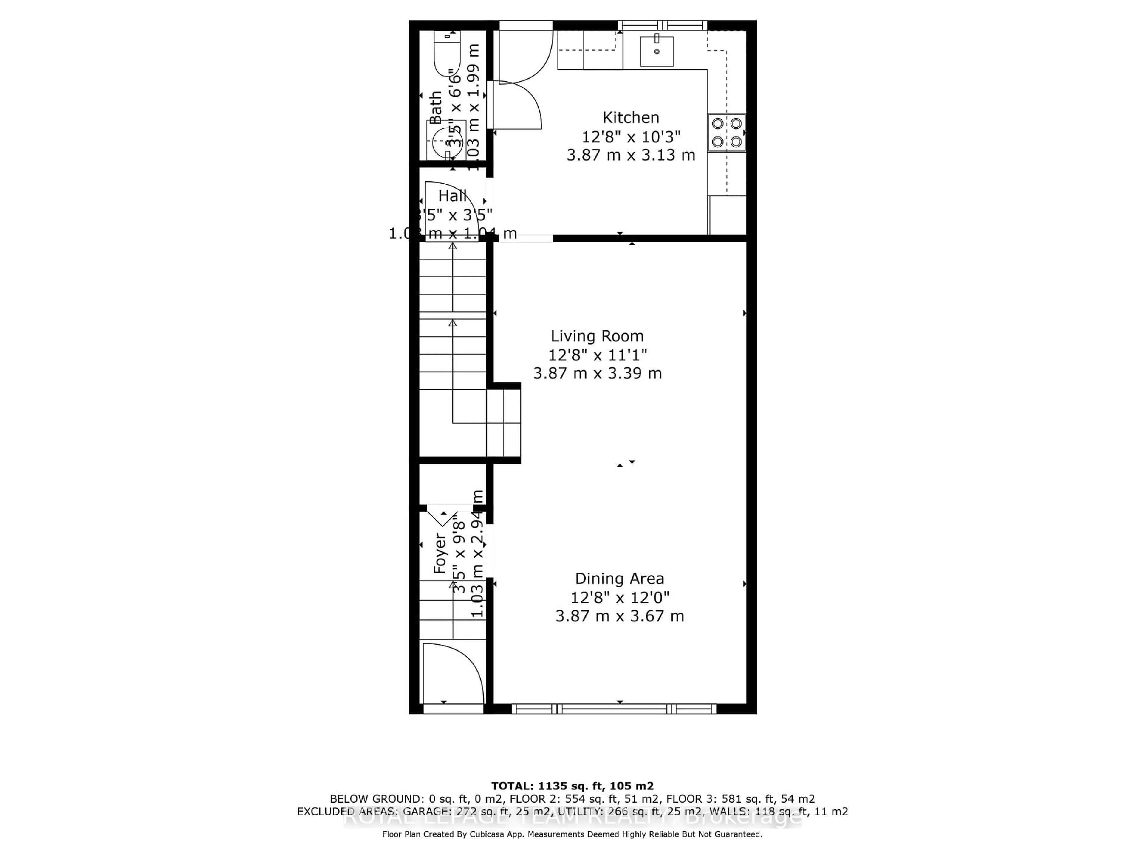 Floor plan for 1308 Summerville Ave, Ottawa Ontario K1Z 8G8