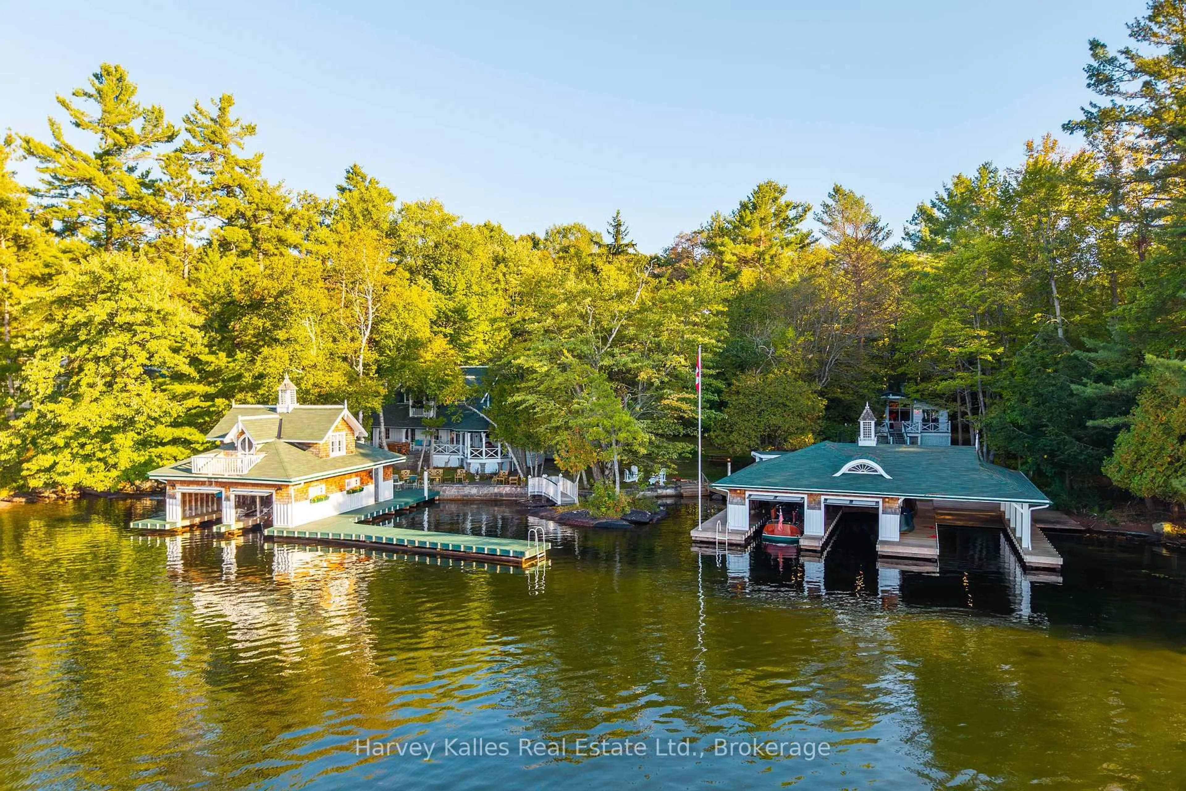 A pic from outside/outdoor area/front of a property/back of a property/a pic from drone, water/lake/river/ocean view for 1052 Longhurst Rd #22, Muskoka Lakes Ontario P0B 1P0