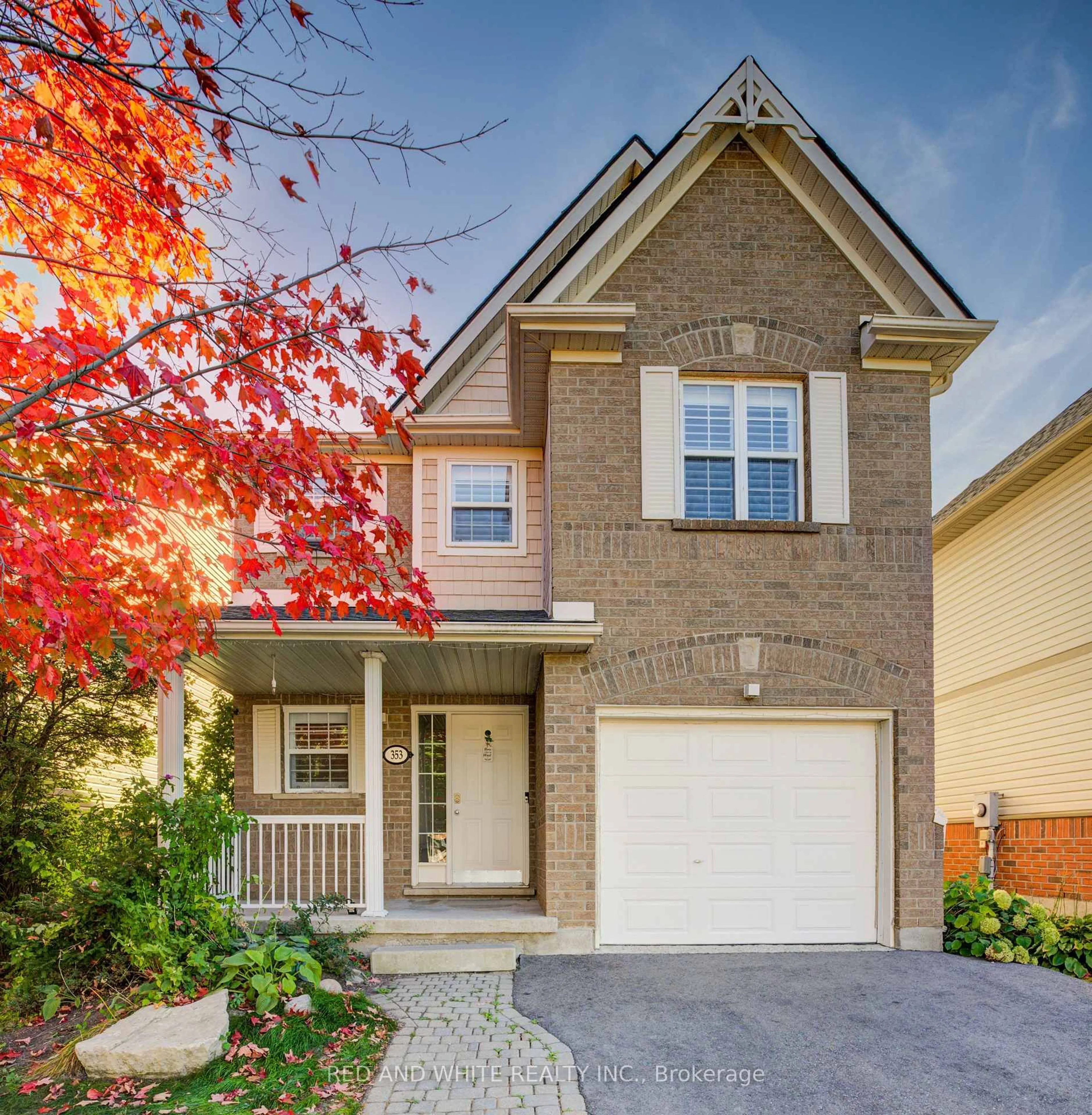 Home with brick exterior material, street for 353 Sauve Cres, Waterloo Ontario N2T 2Y8