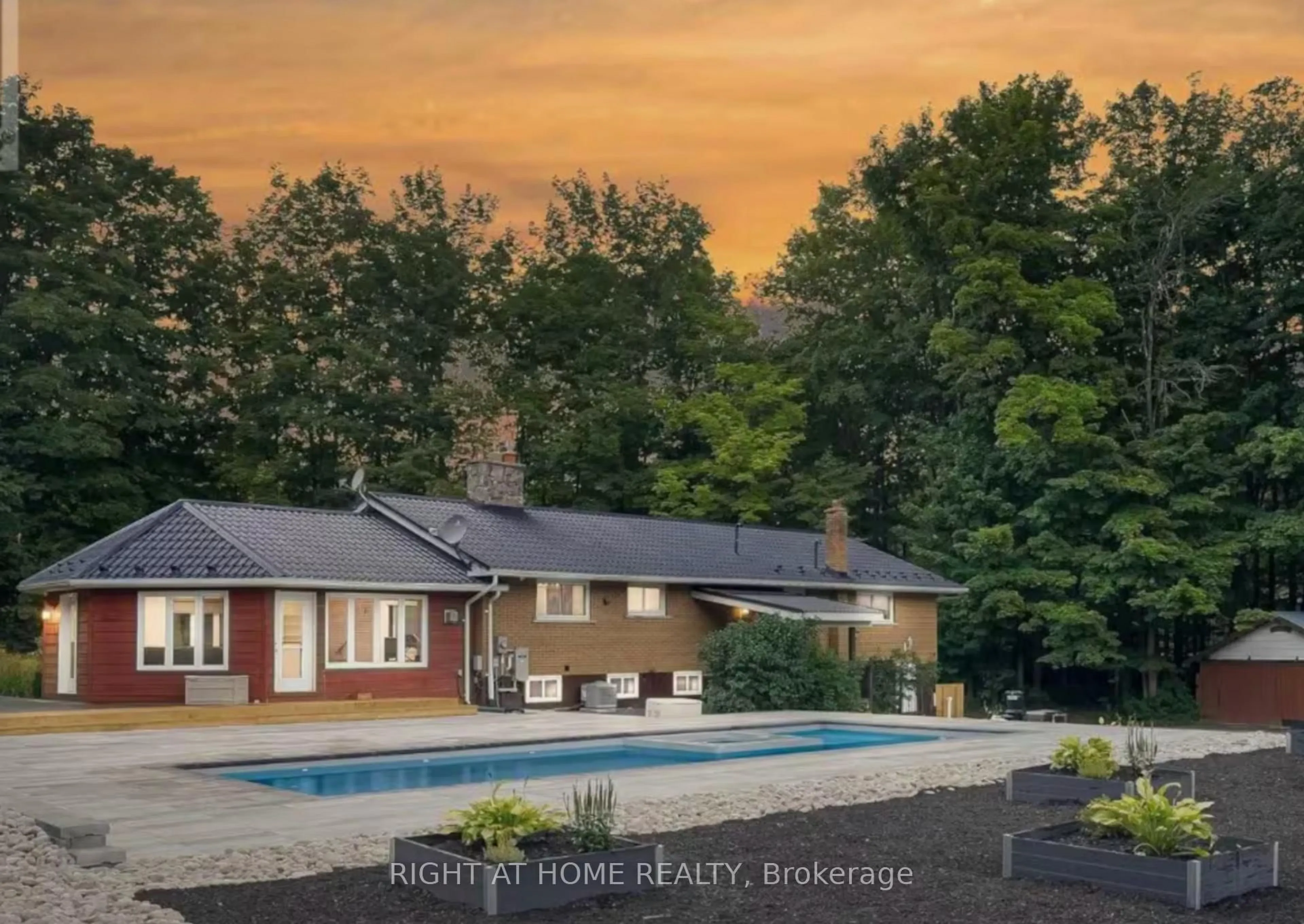 A pic from outside/outdoor area/front of a property/back of a property/a pic from drone, water/lake/river/ocean view for 938335 Airport Rd, Mulmur Ontario L0N 1M0