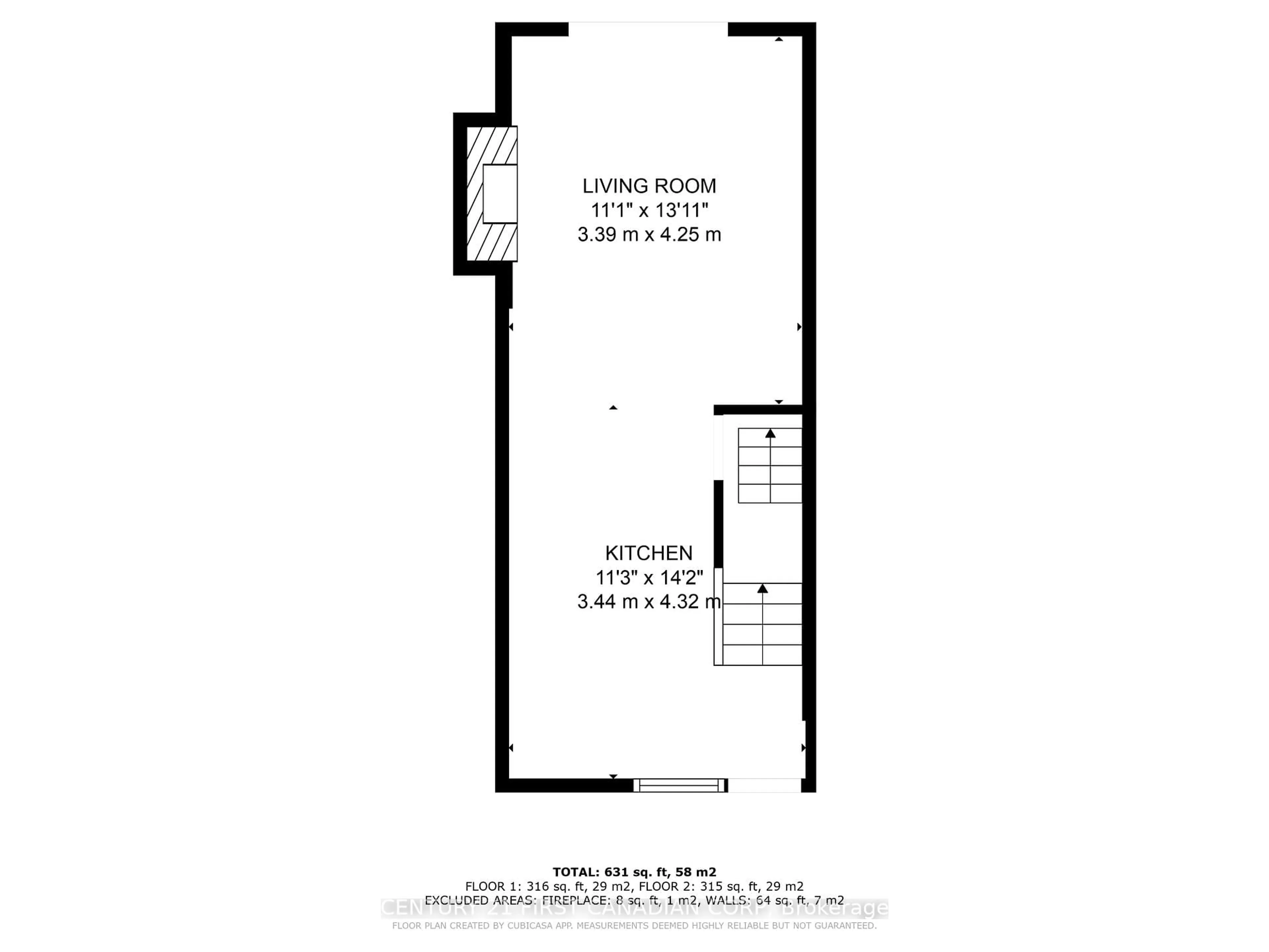 Floor plan for 1090 Kipps Lane #102, London East Ontario N5Y 1V4