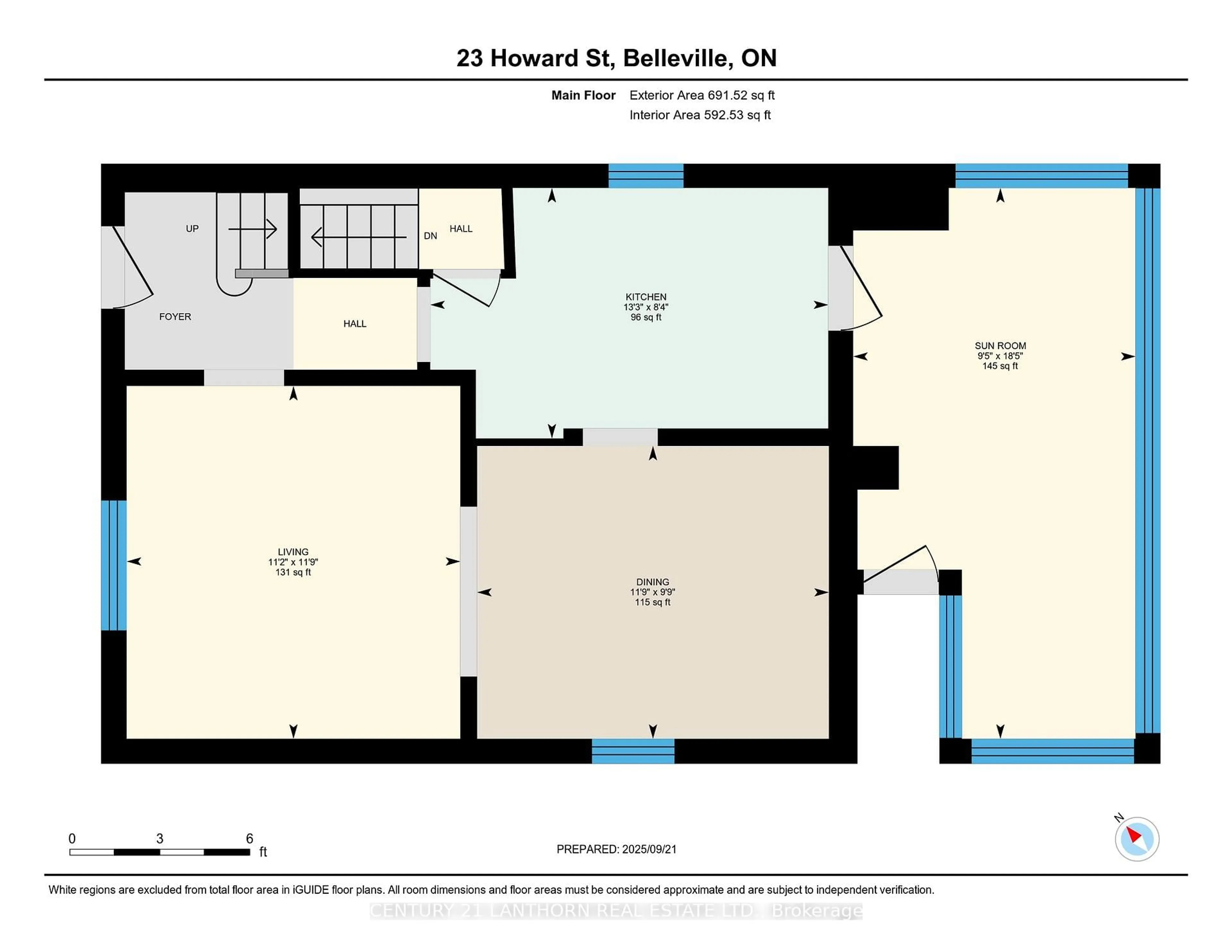 Floor plan for 23 Howard St, Belleville Ontario K8P 3T1
