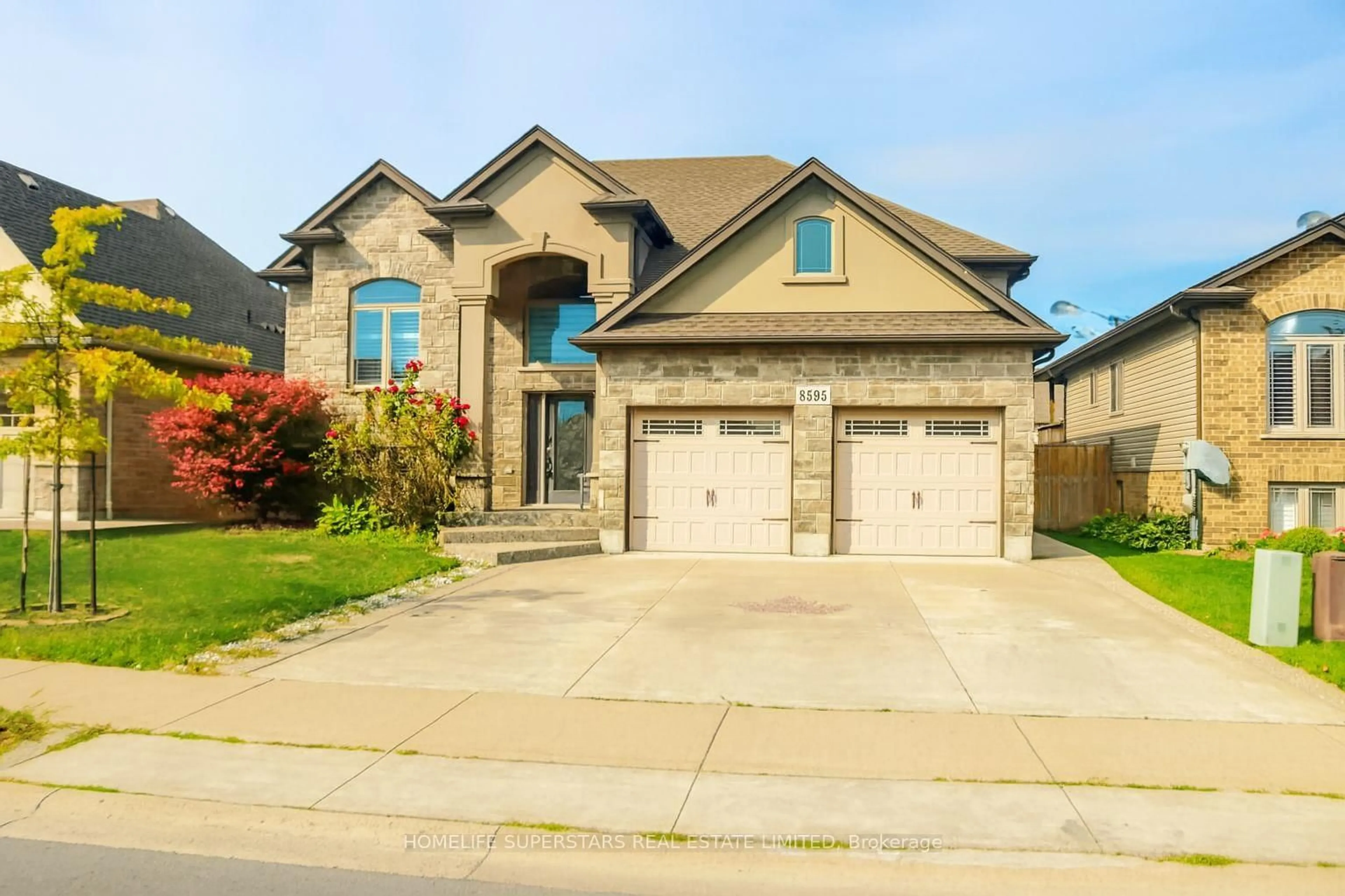 Home with brick exterior material, street for 8595 Angie Dr, Niagara Falls Ontario L2H 0M9