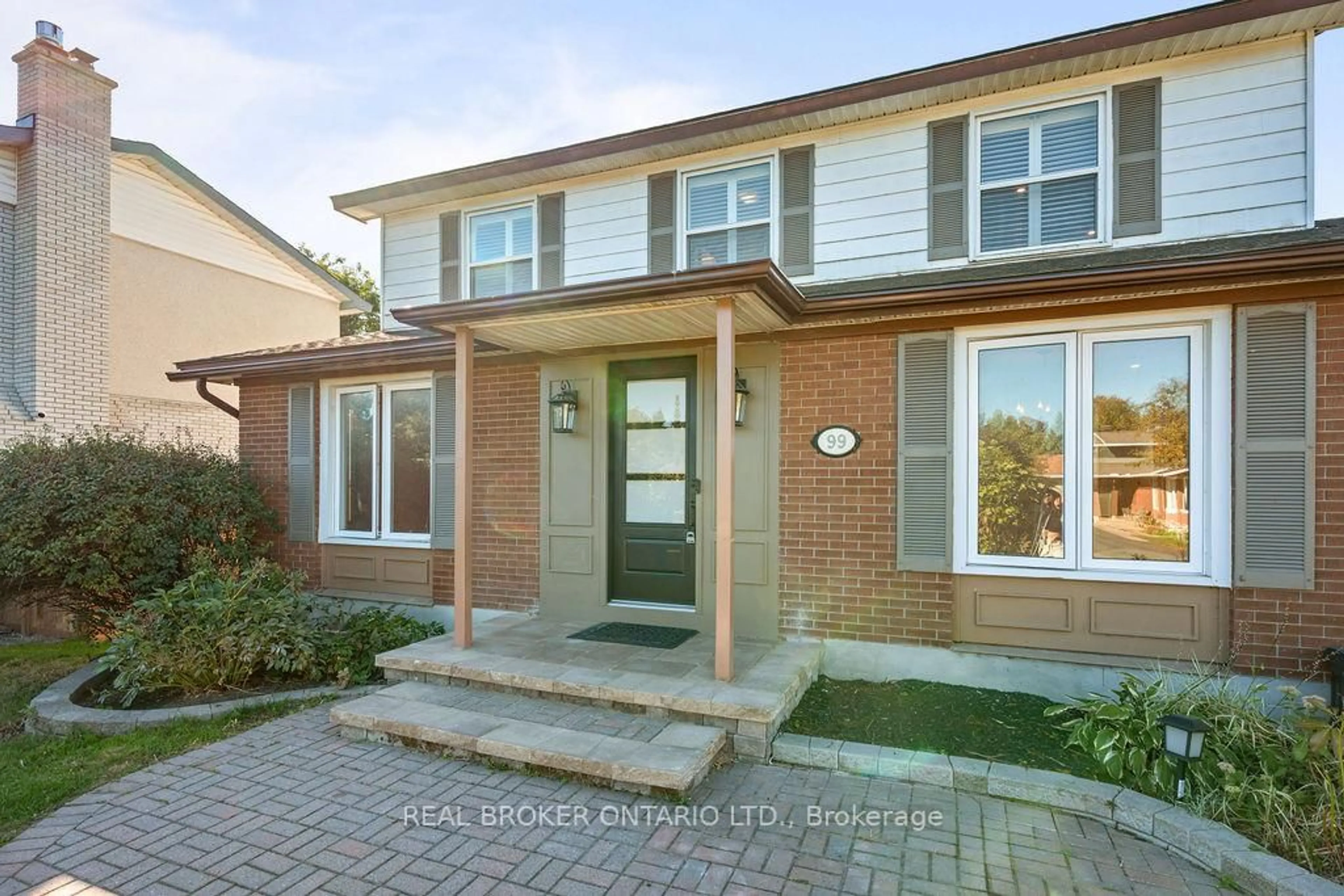 Home with brick exterior material, street for 99 Queensline Dr, Ottawa Ontario K2H 7J6