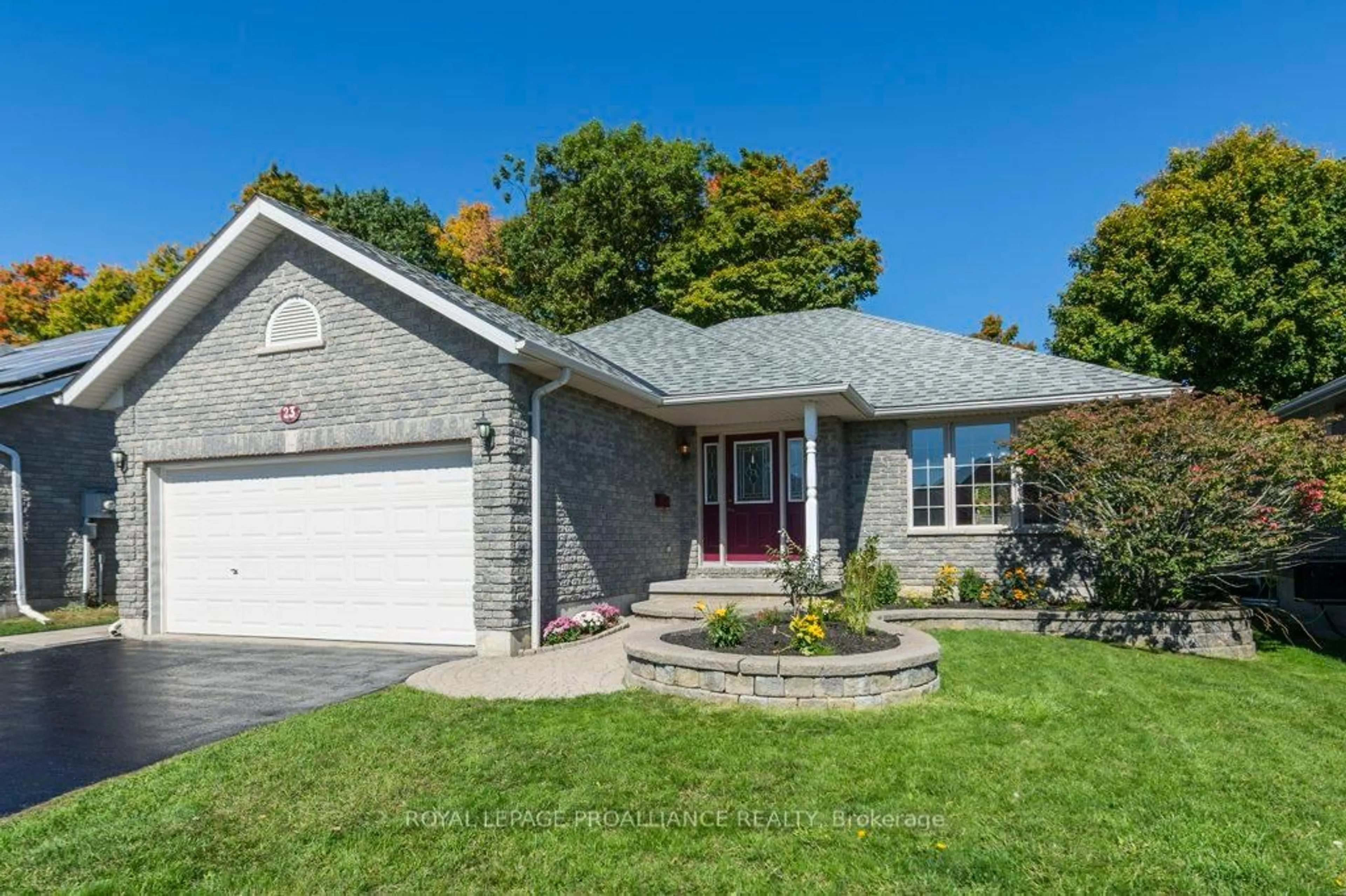 Home with brick exterior material, street for 23 Sunshine Lane, Quinte West Ontario K8V 6X3