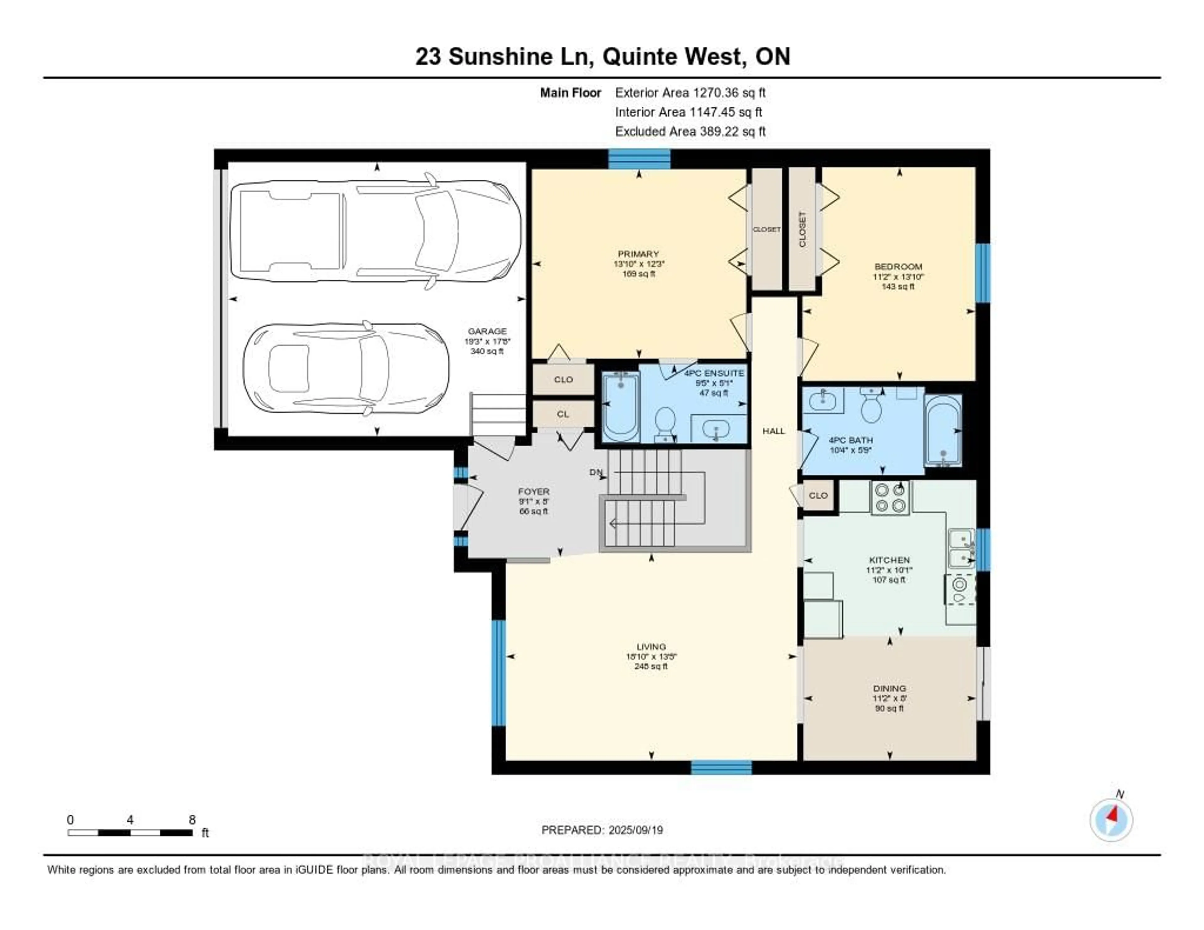 Floor plan for 23 Sunshine Lane, Quinte West Ontario K8V 6X3