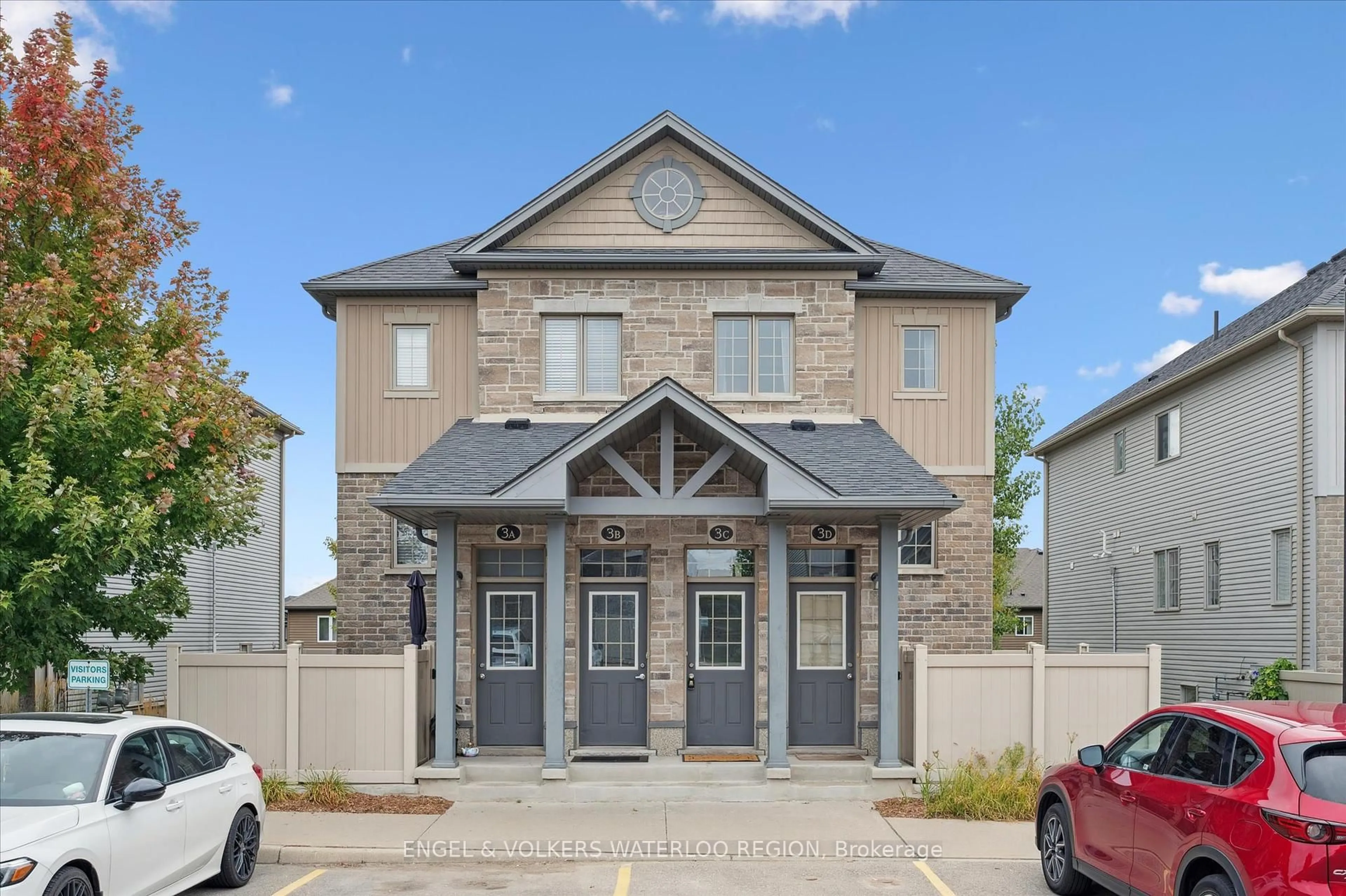 Home with brick exterior material, street for 388 OLD HURON Rd #3C, Kitchener Ontario N2R 0J5