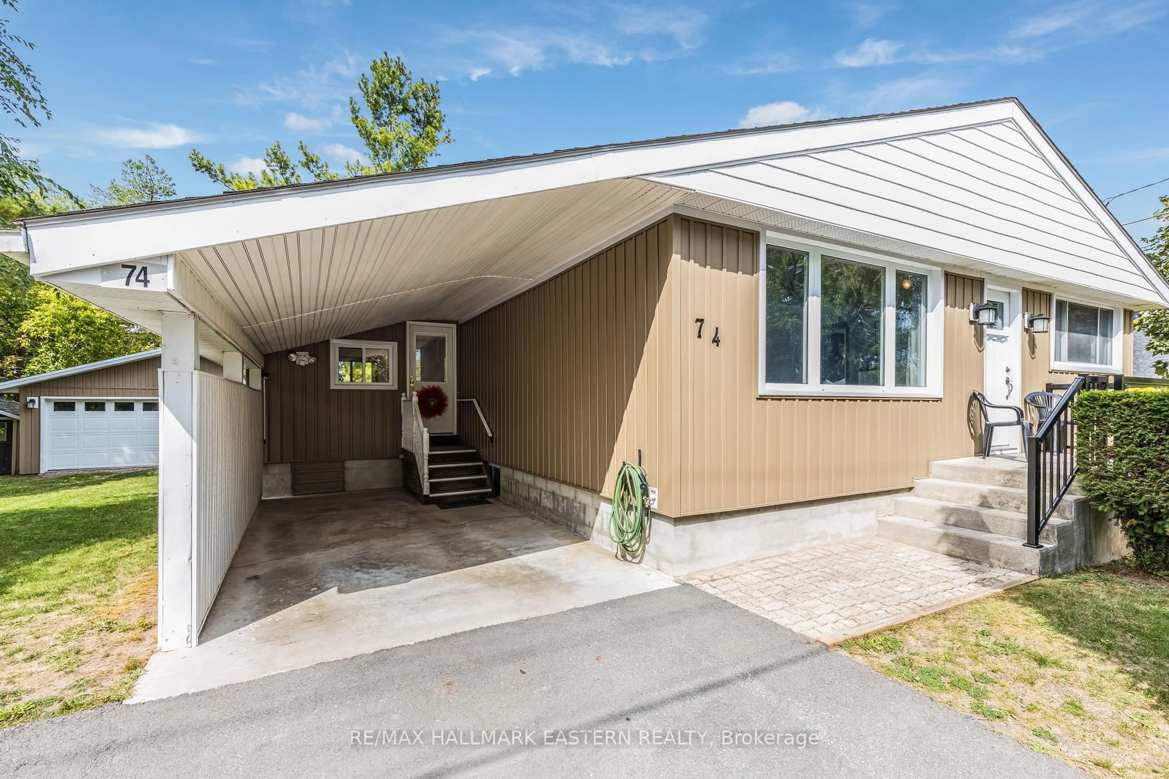Home with vinyl exterior material, street for 74 Ridge St, Asphodel-Norwood Ontario K0L 2V0