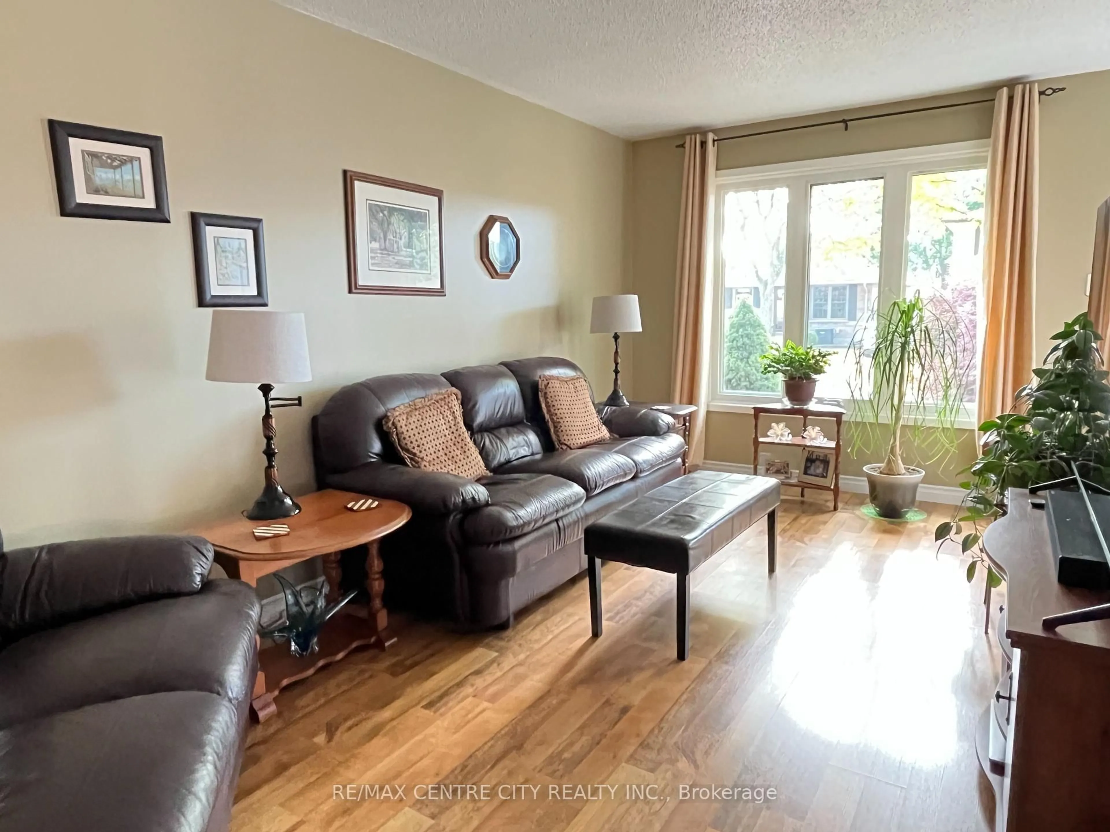 Living room with furniture, wood/laminate floor for 9 Speight Cres, London East Ontario N5V 3W2