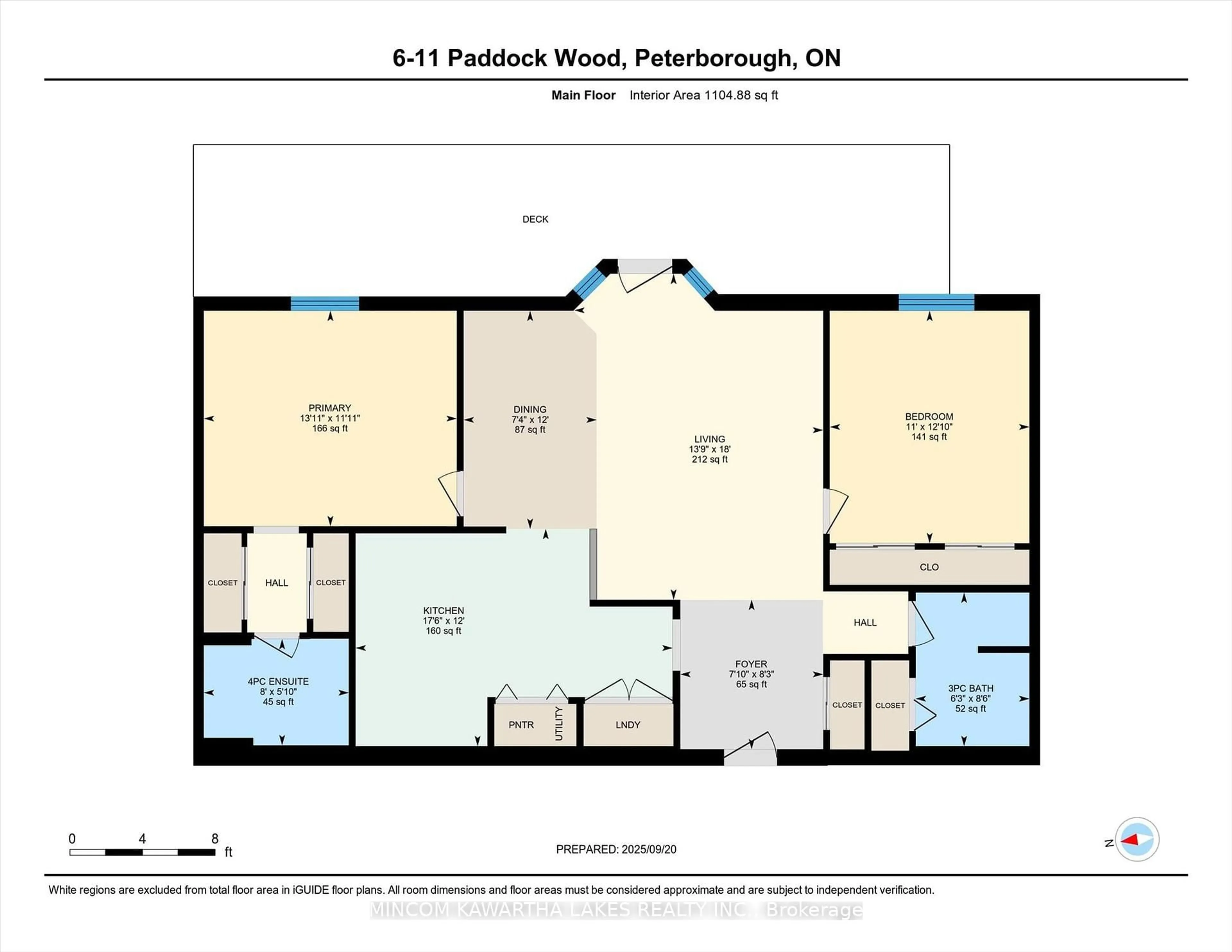 Floor plan for 11 Paddock Wood #6, Peterborough Ontario K9H 7H2