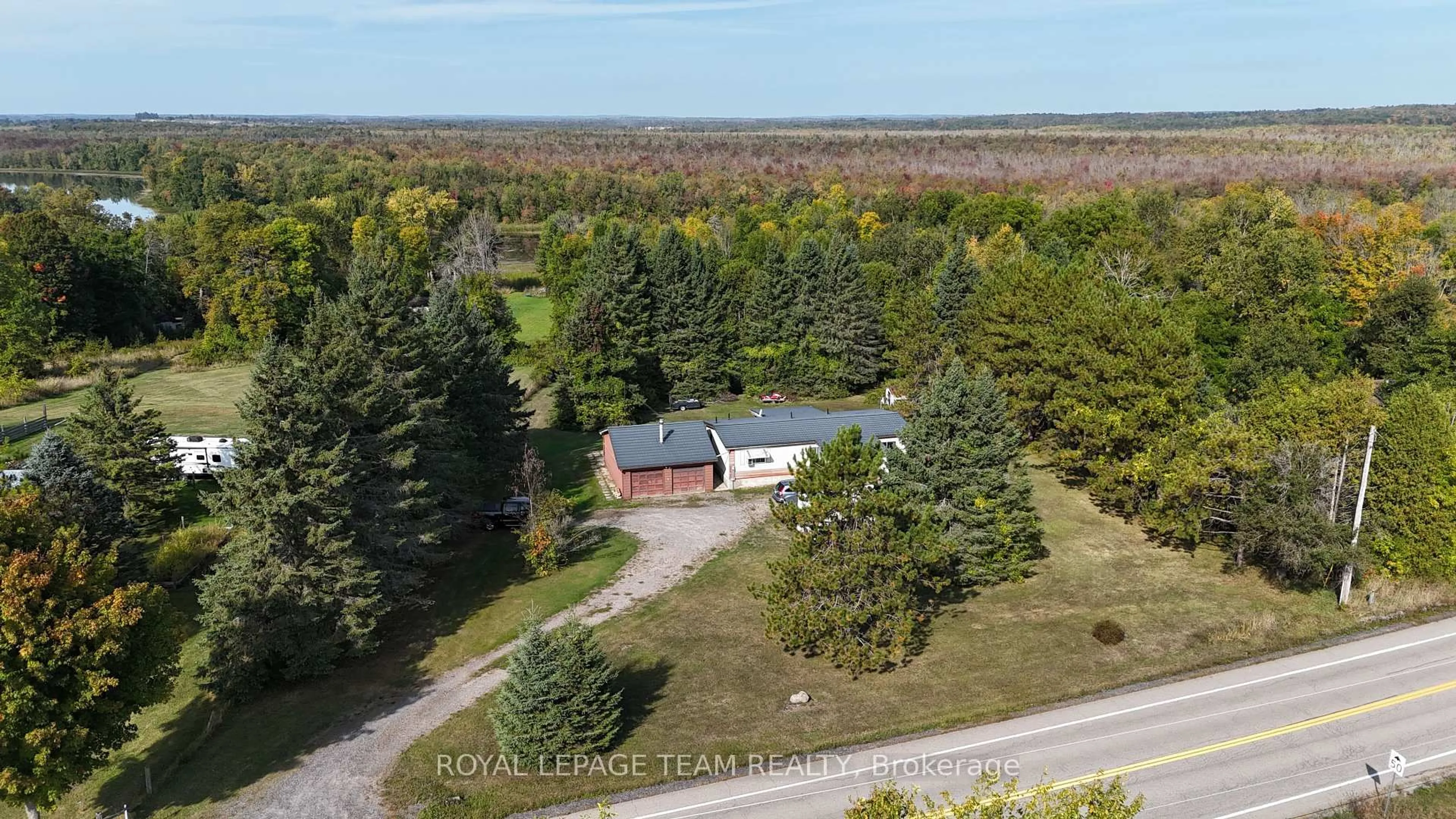 A pic from outside/outdoor area/front of a property/back of a property/a pic from drone, unknown for 1482 Ferguson Falls Rd, Lanark Ontario K0G 1K0