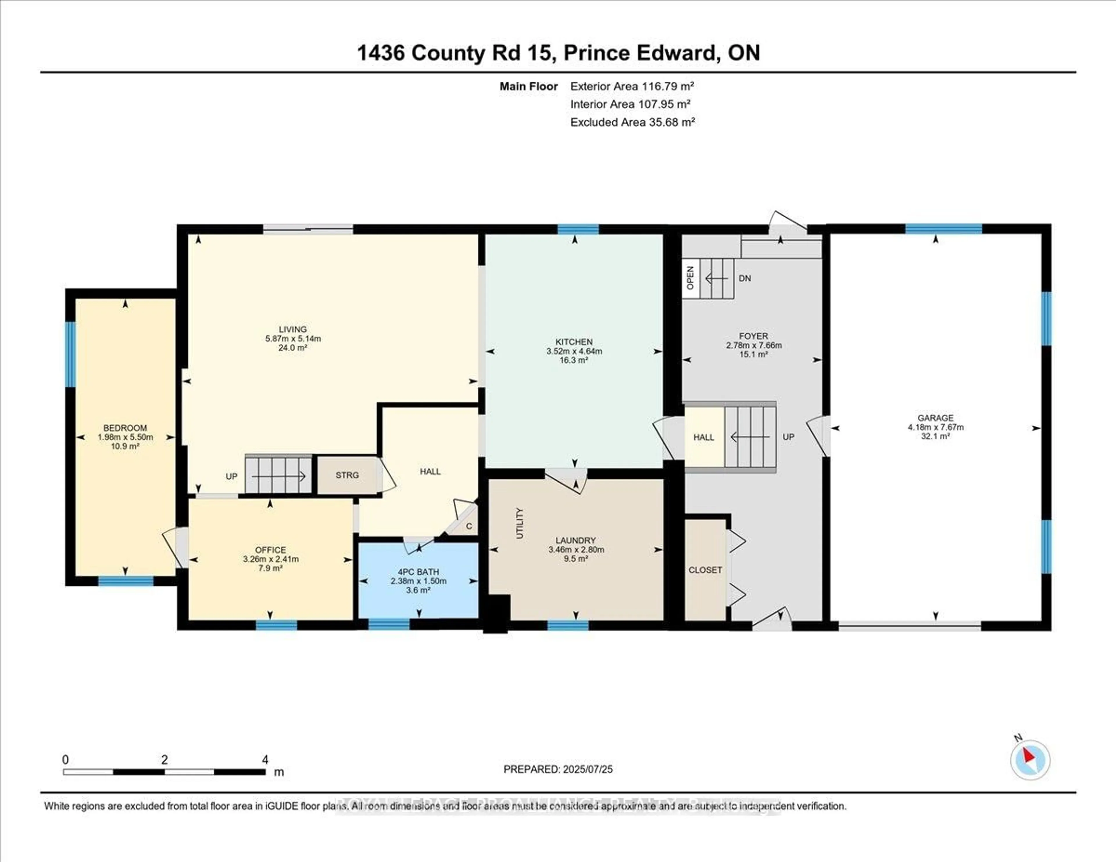 Floor plan for 1436 County Road 15, Prince Edward County Ontario K0K 2T0