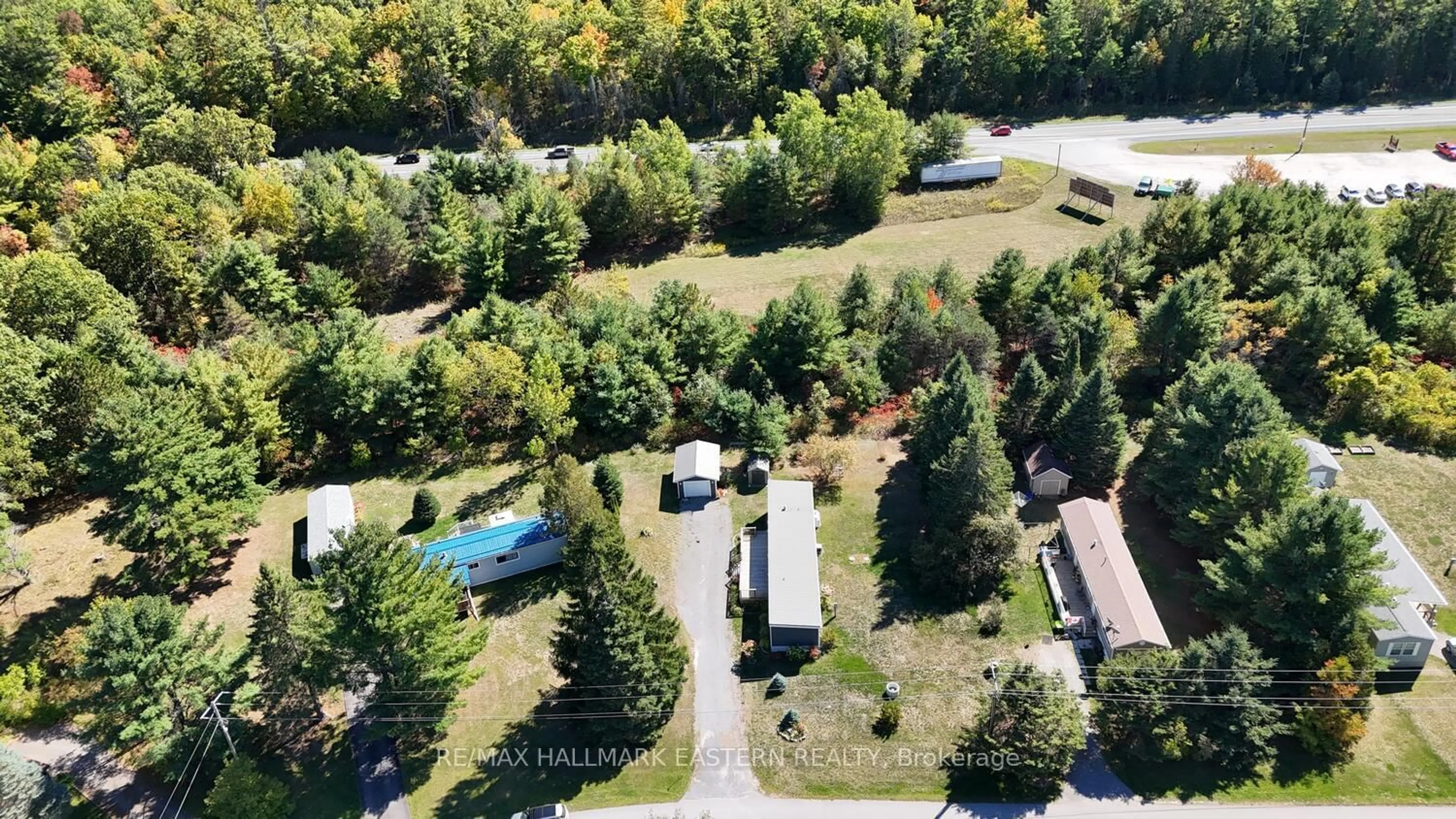 A pic from outside/outdoor area/front of a property/back of a property/a pic from drone, forest/trees view for 35 Belmont St, Havelock-Belmont-Methuen Ontario K0L 1Z0