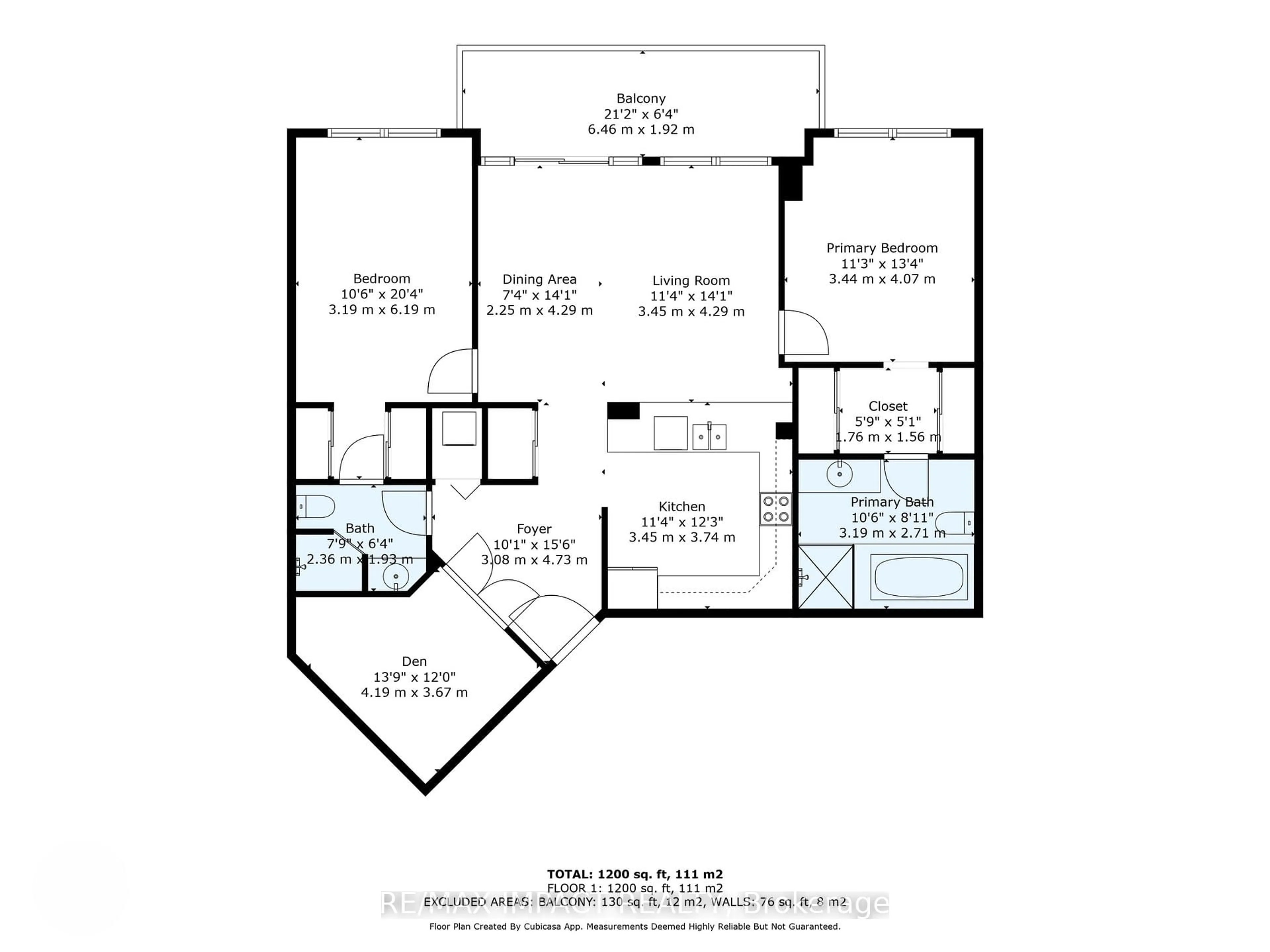 Floor plan for 148 Third St #317, Cobourg Ontario K9A 5X2