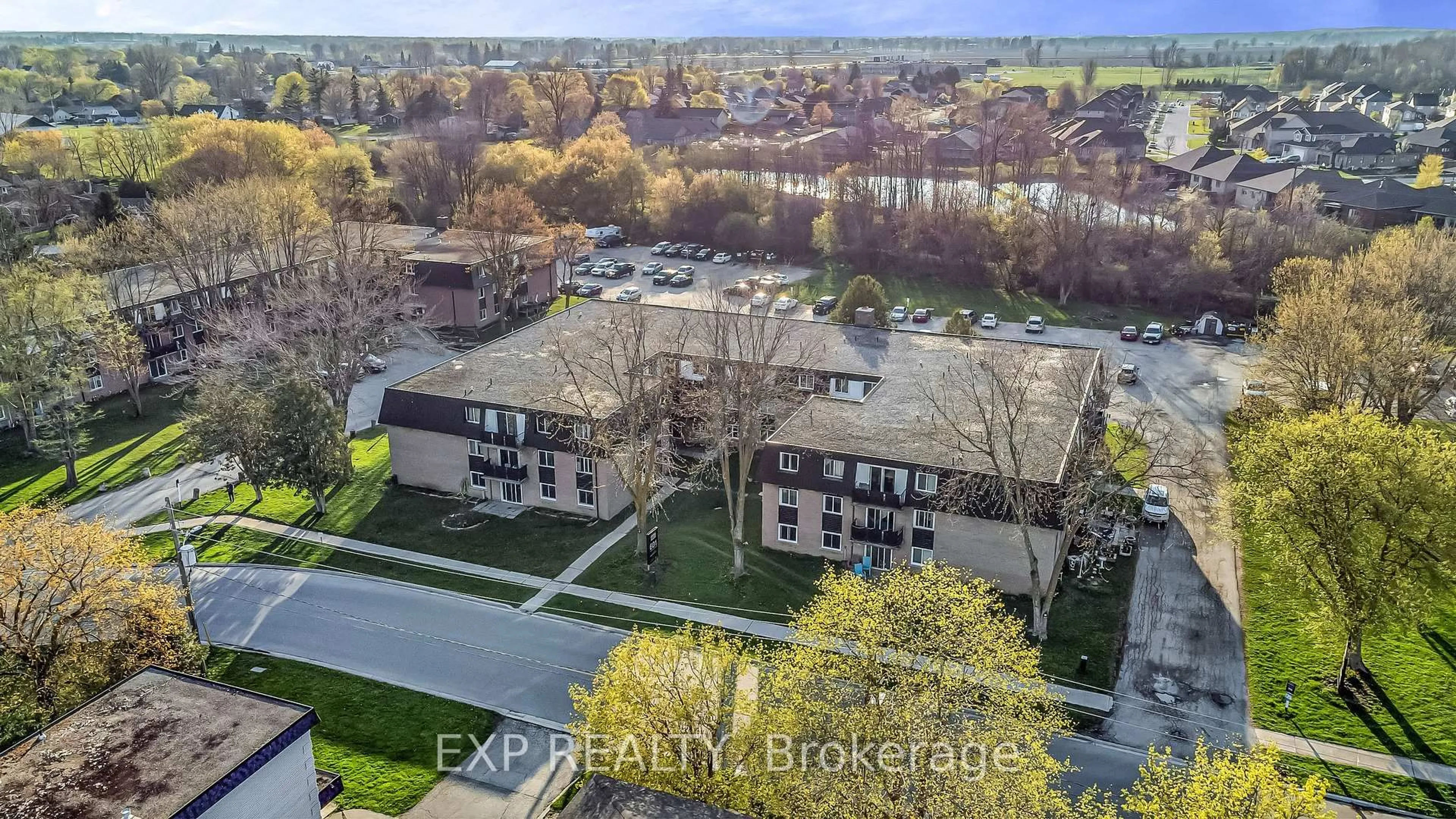 A pic from outside/outdoor area/front of a property/back of a property/a pic from drone, unknown for 601 Barber Ave #104, North Perth Ontario N4W 1S4