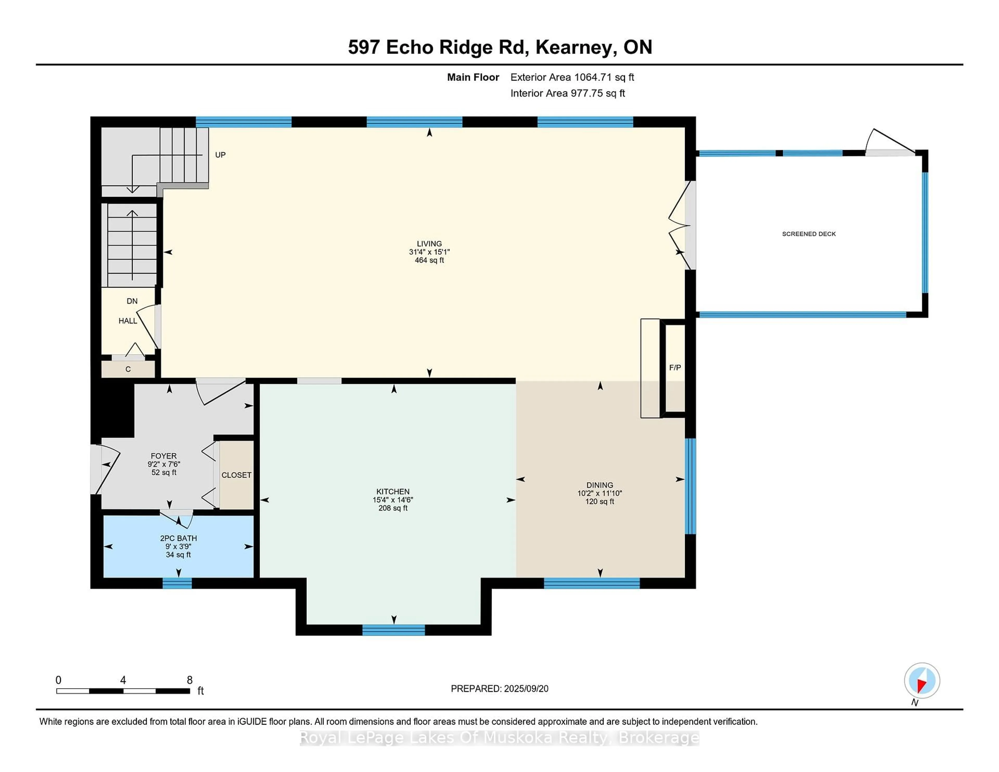 Floor plan for 597 Echo Ridge Rd, Kearney Ontario P0A 1M0