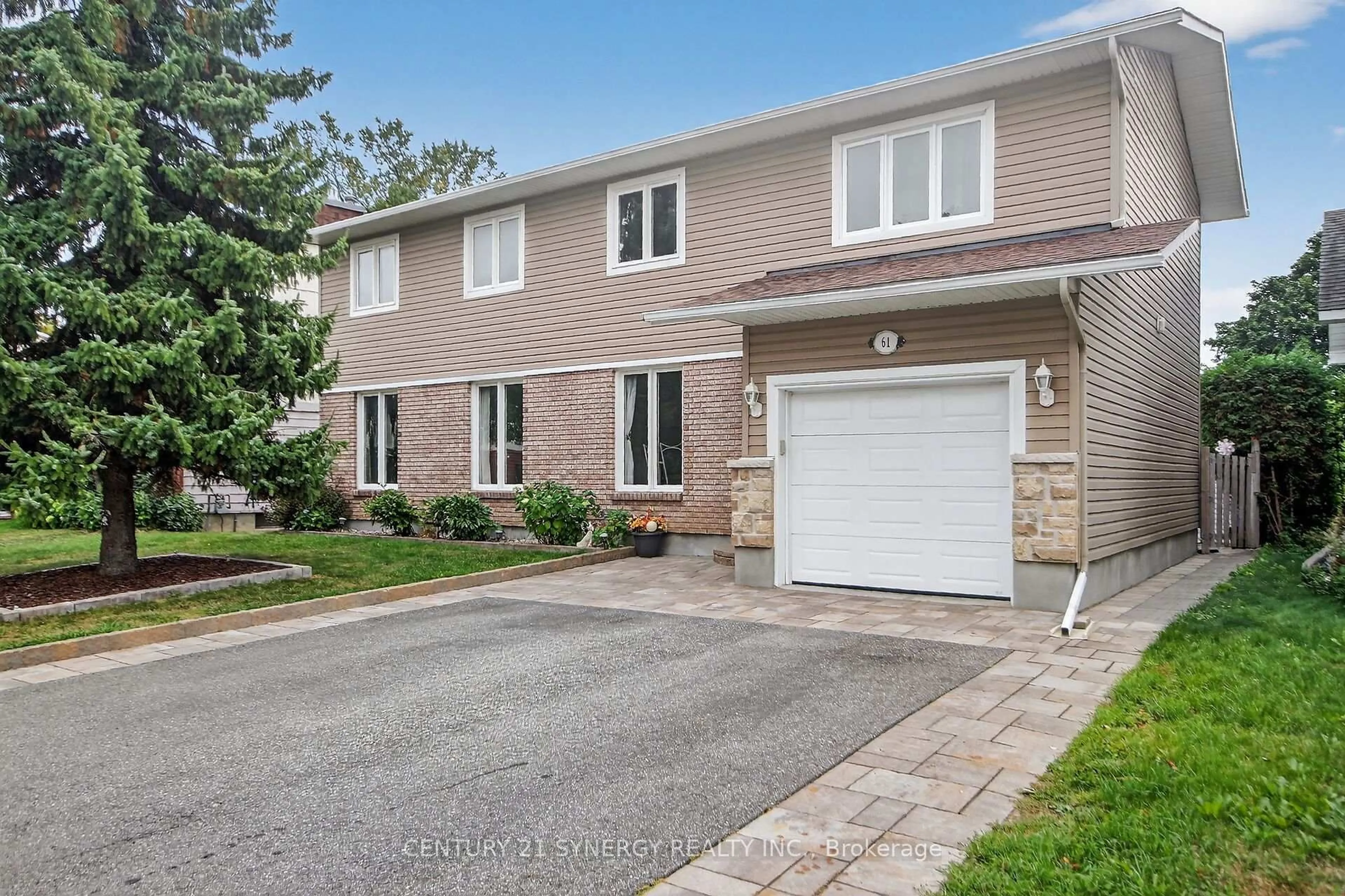 Home with brick exterior material, street for 61 Fieldgate Dr, Ottawa Ontario K2J 1V3