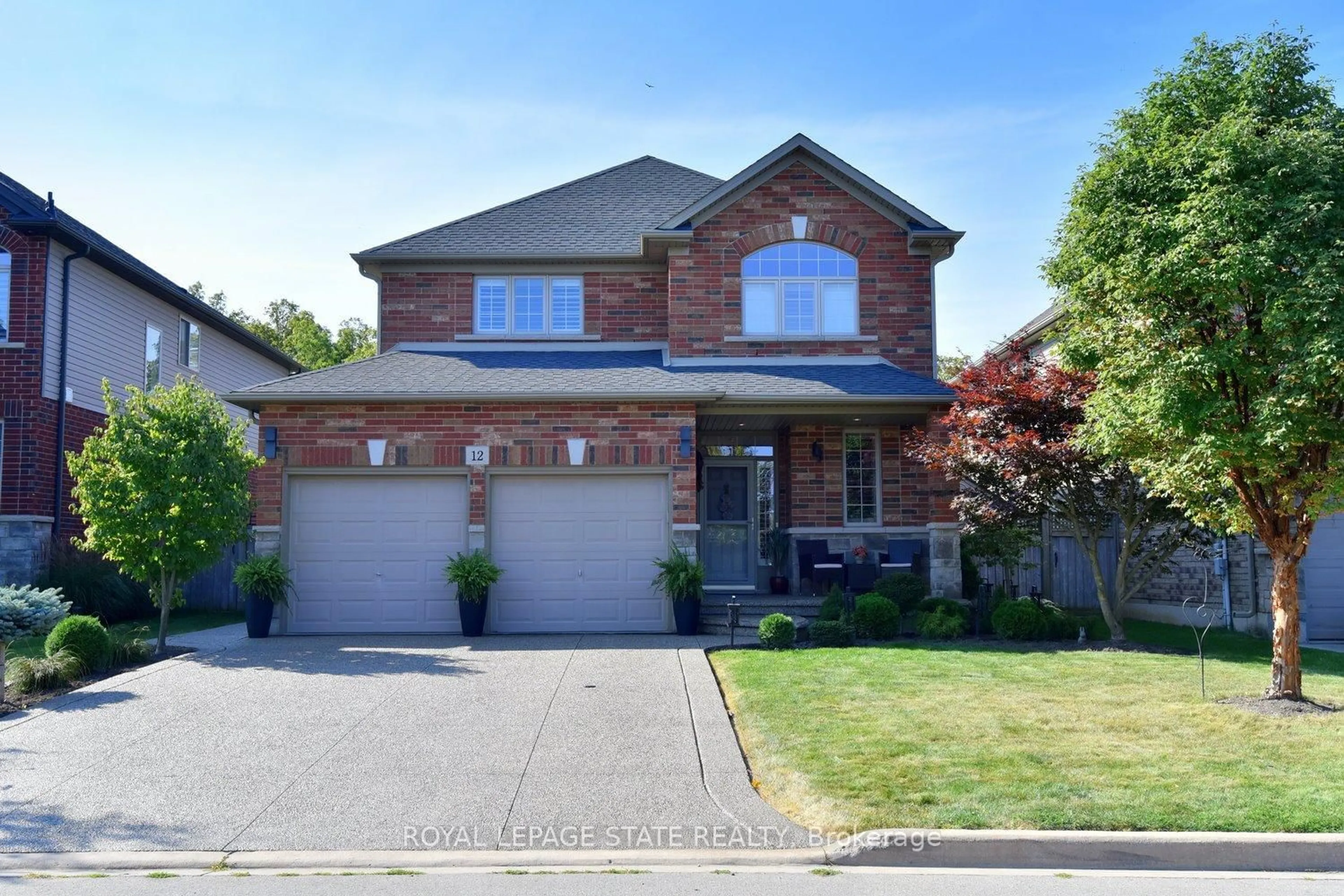 Home with brick exterior material, street for 12 Degrow Cres, Hamilton Ontario L0R 1C0