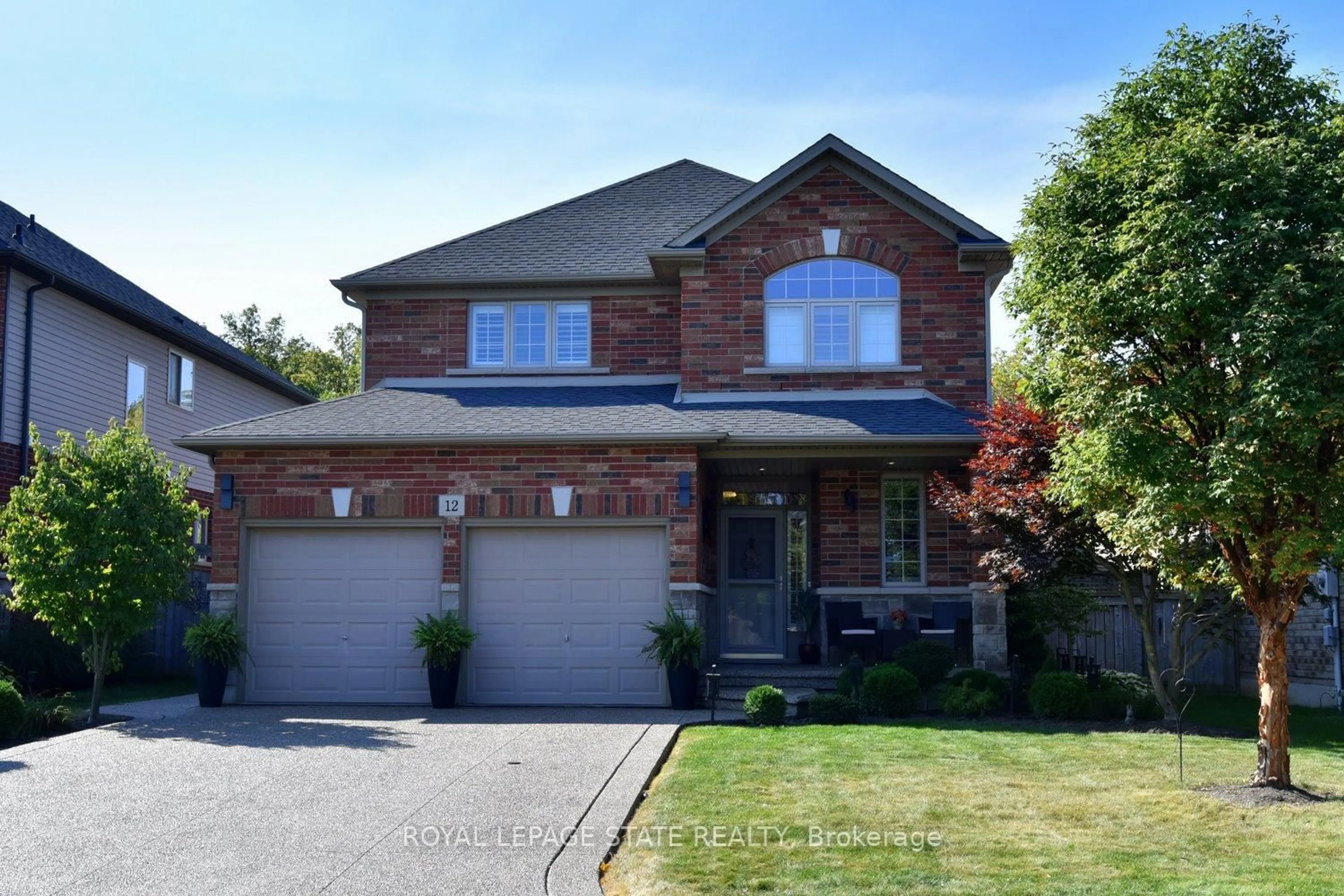 Home with brick exterior material, street for 12 Degrow Cres, Hamilton Ontario L0R 1C0