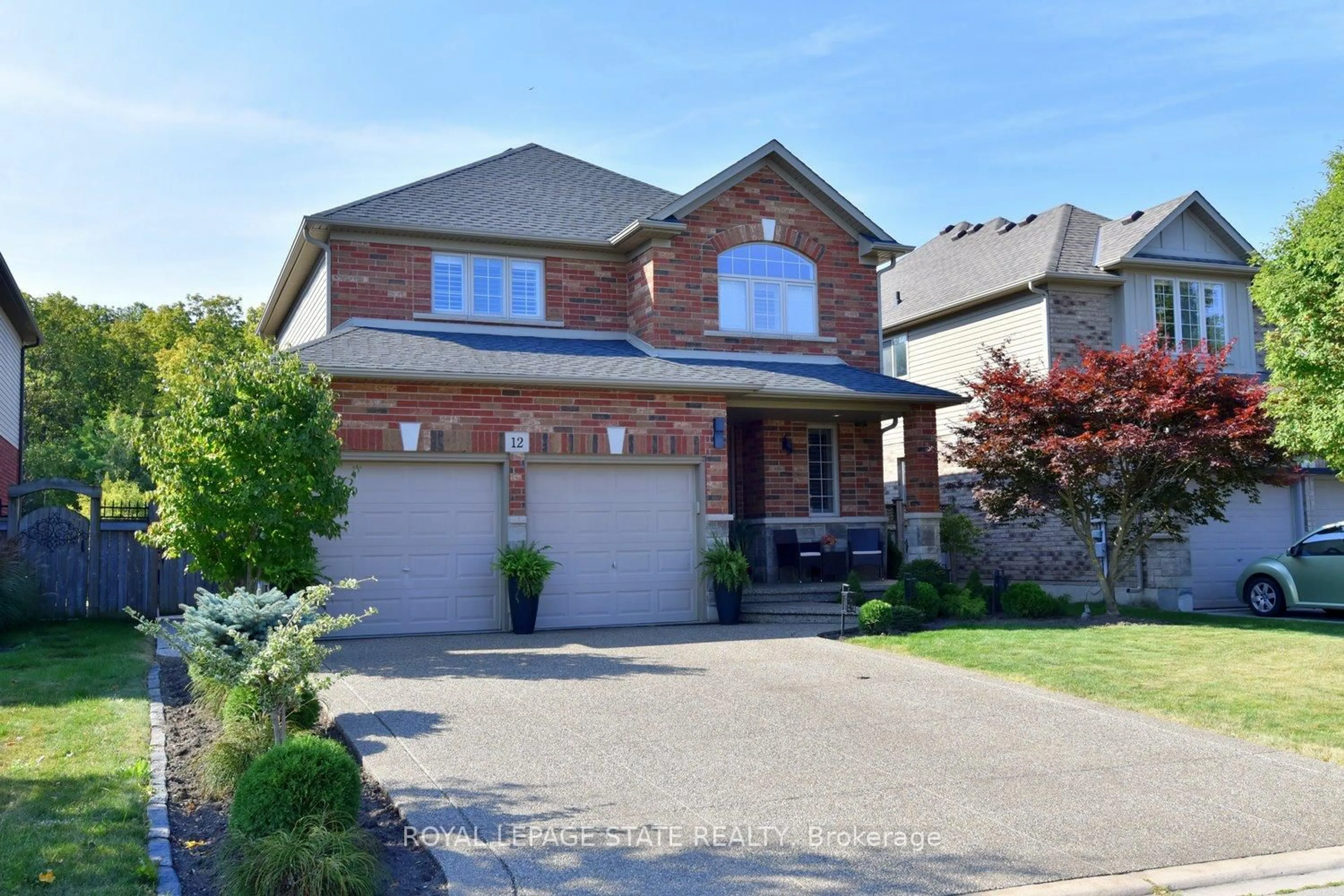 Home with brick exterior material, street for 12 Degrow Cres, Hamilton Ontario L0R 1C0