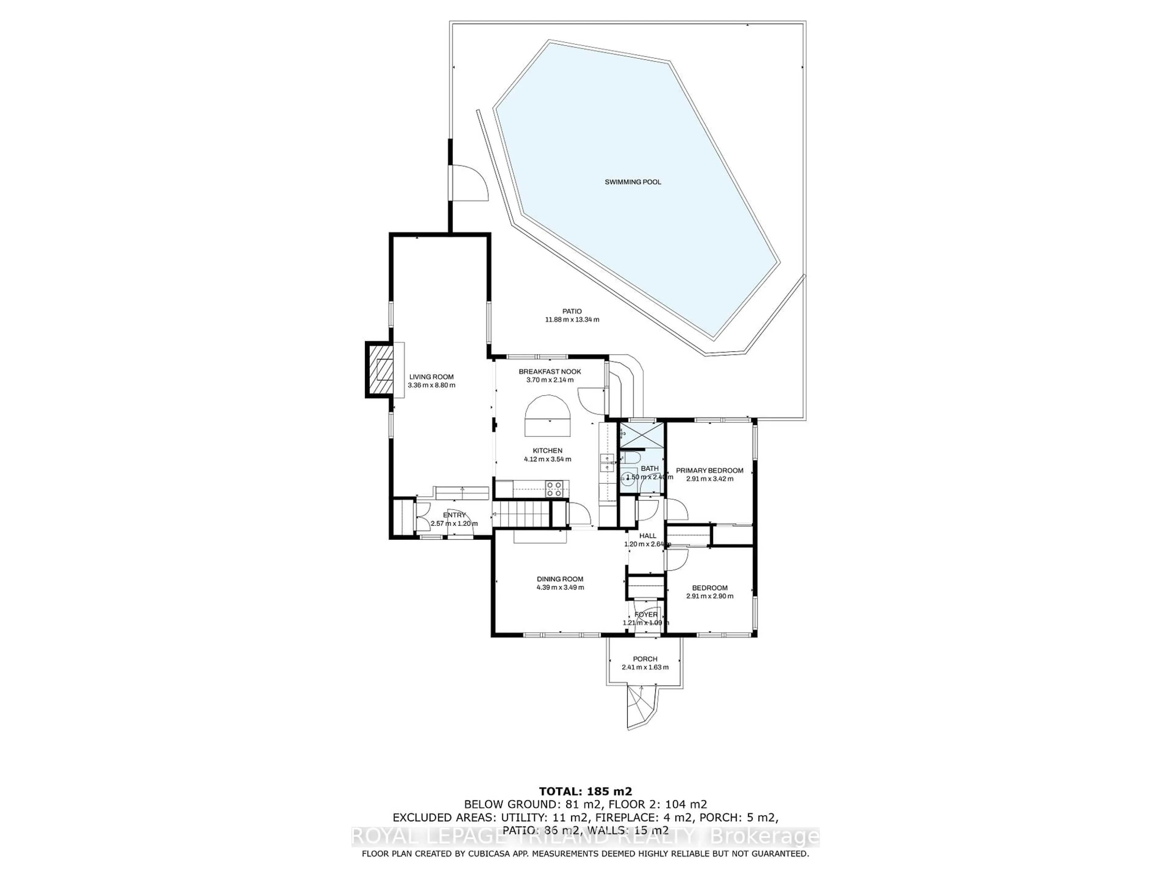 Floor plan for 226 Rainbow Ave, London East Ontario N5W 4W1